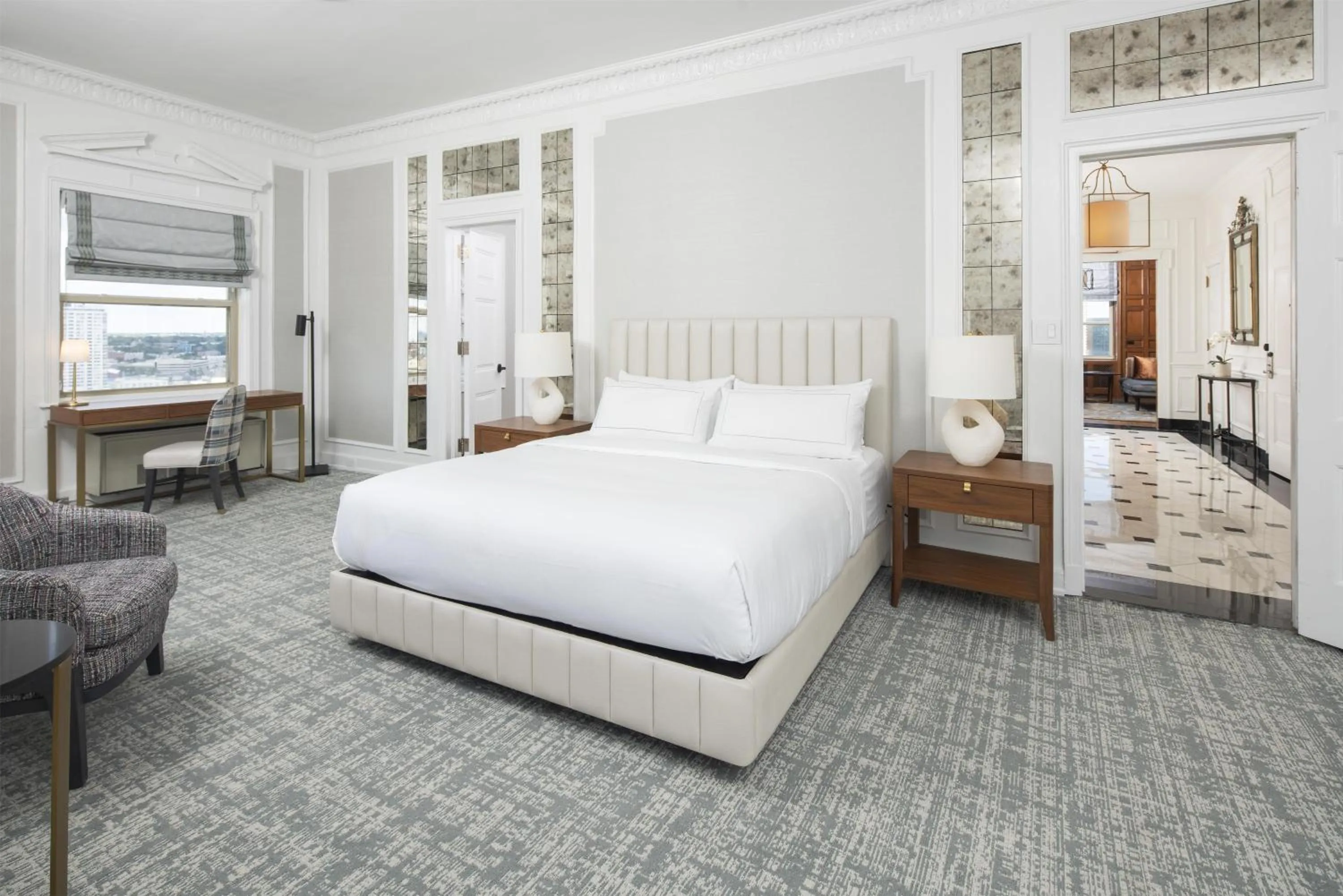 Bed in Hilton Milwaukee