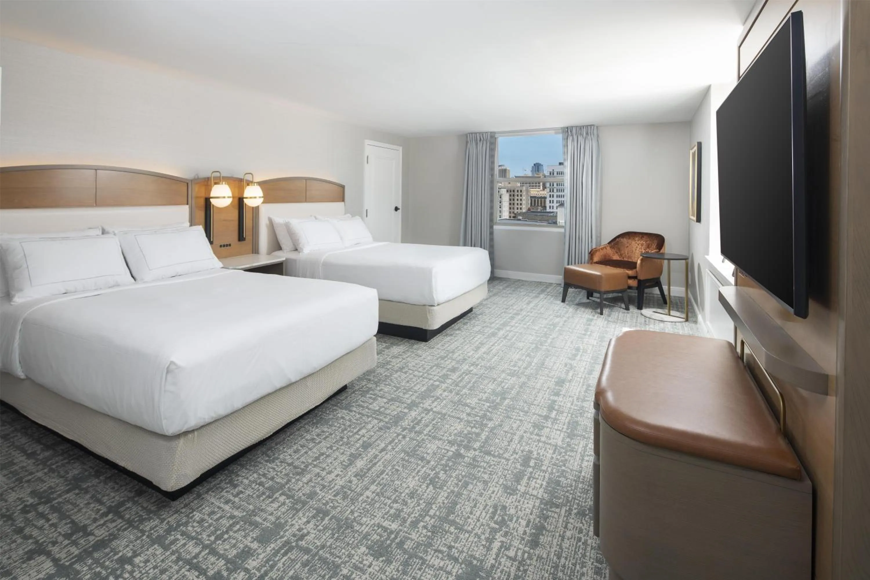 Bed in Hilton Milwaukee