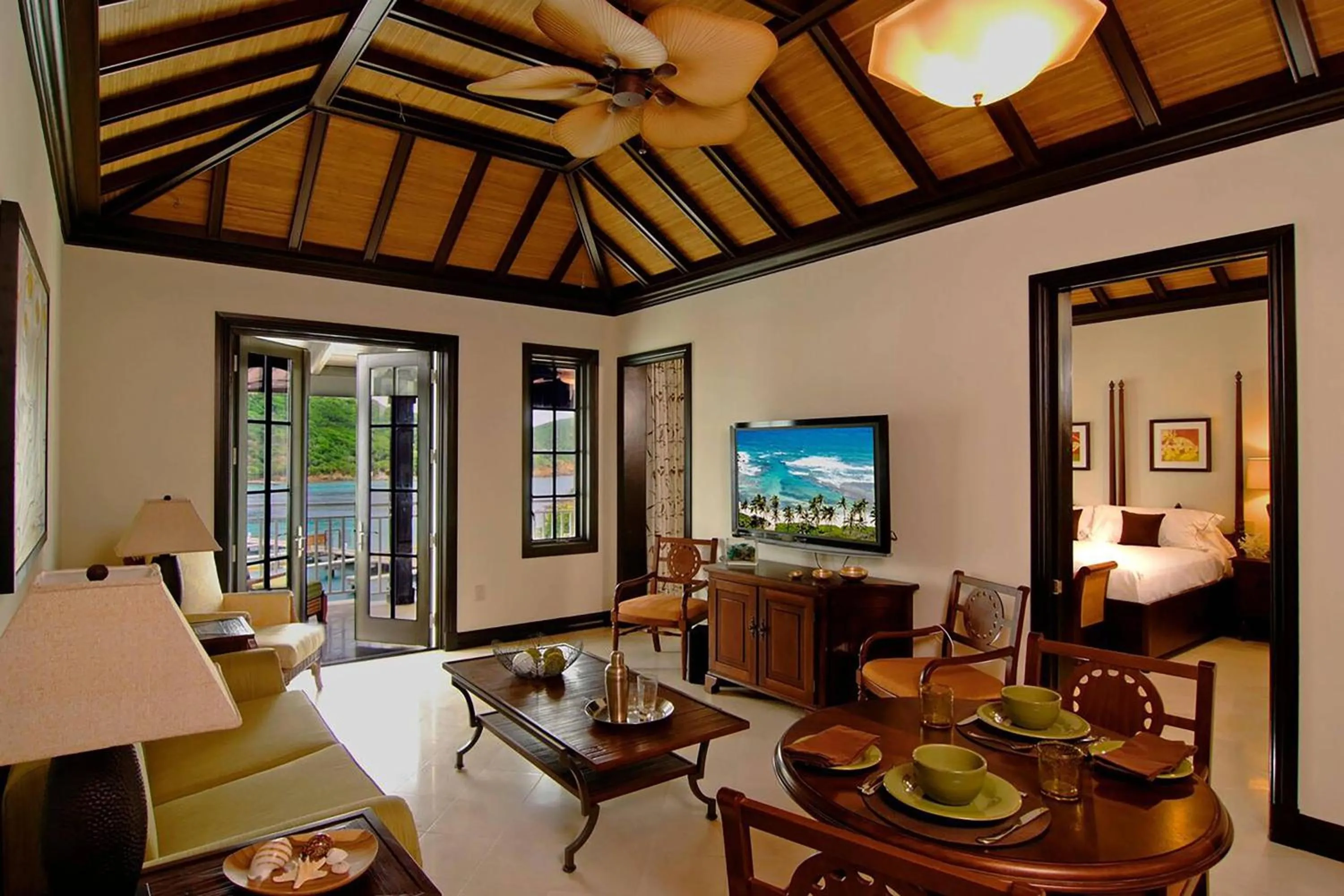 Living room in Scrub Island Resort, Spa & Marina