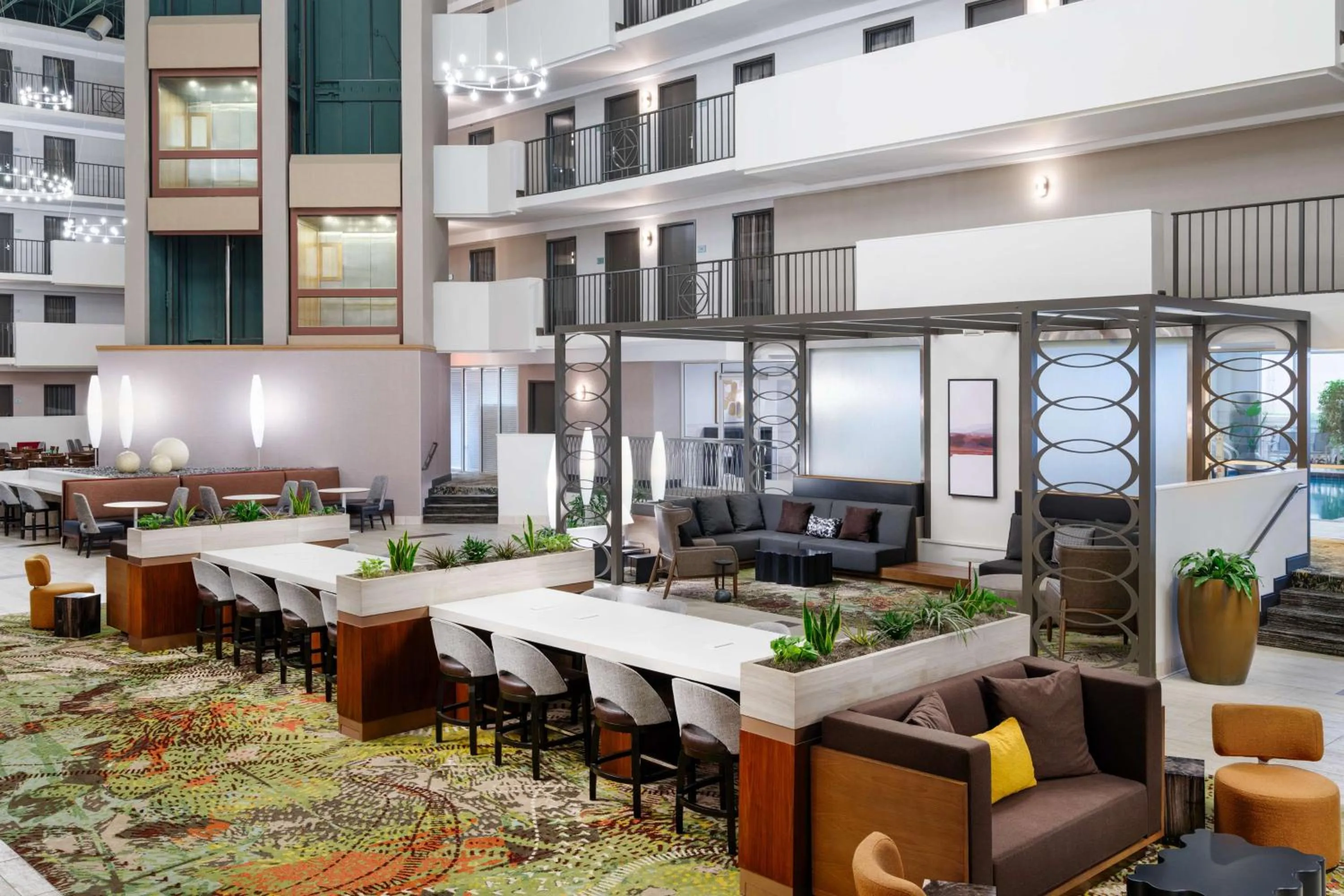 Lobby or reception in Embassy Suites by Hilton Memphis East Germantown Area