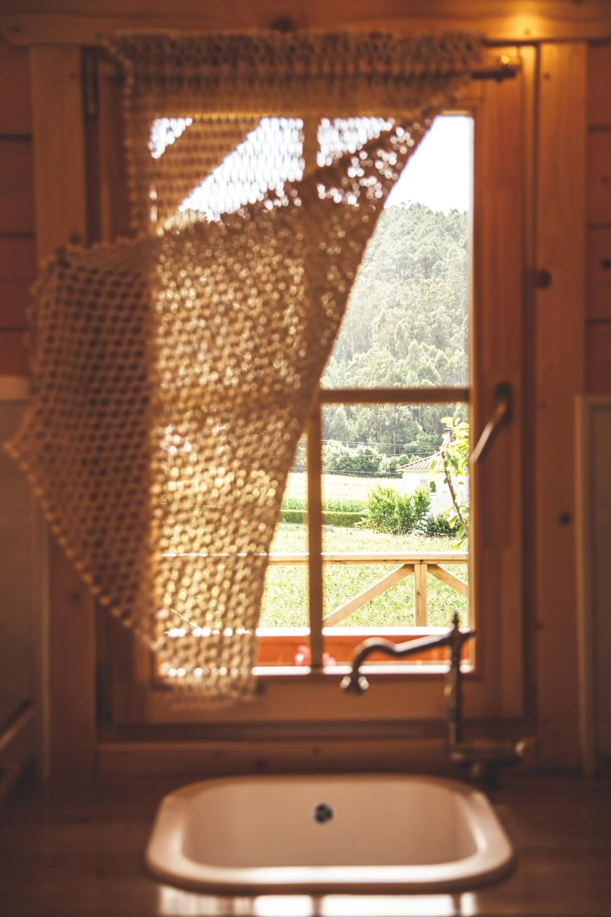 Garden view in Cabanas da Ría