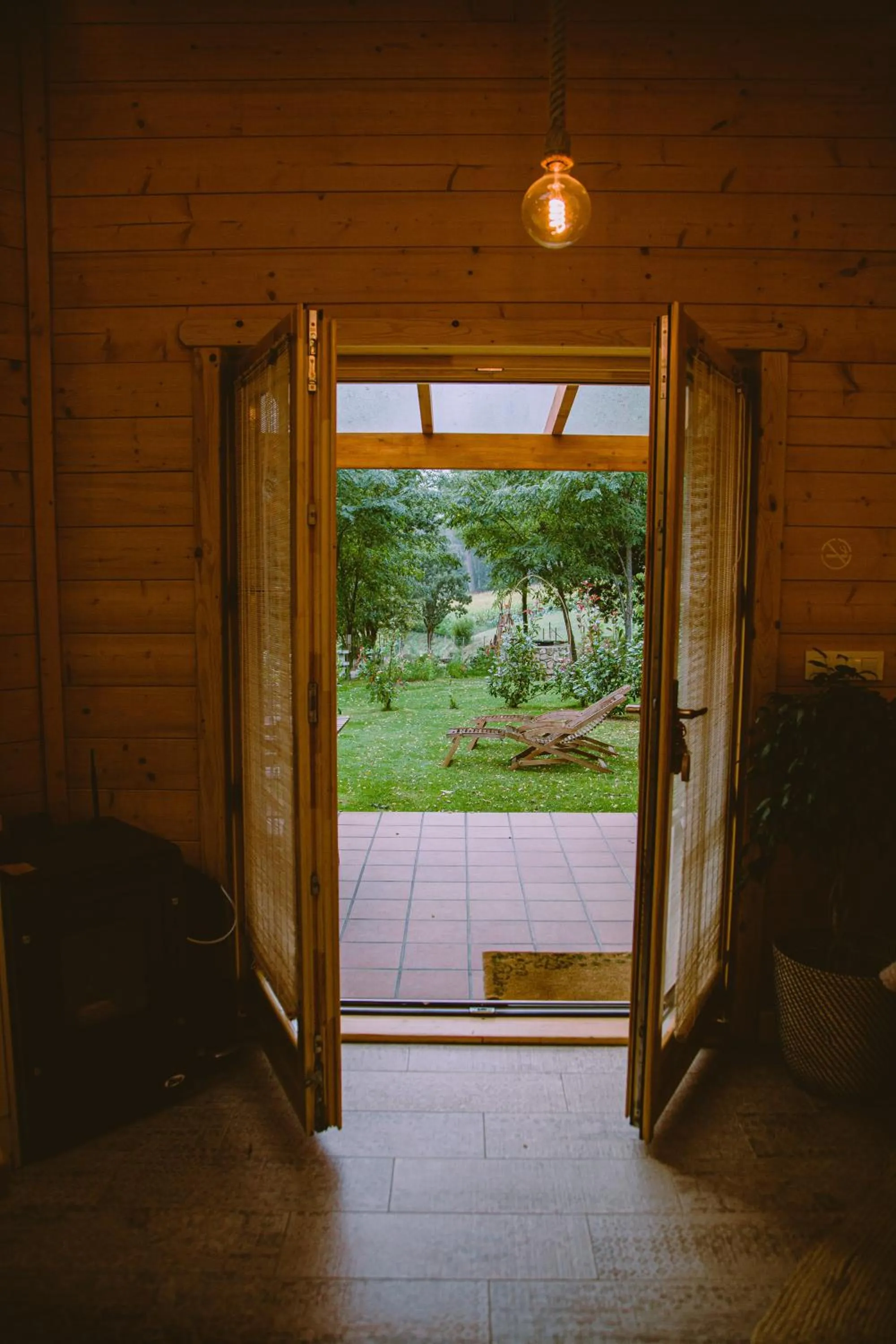 Garden view in Cabanas da Ría