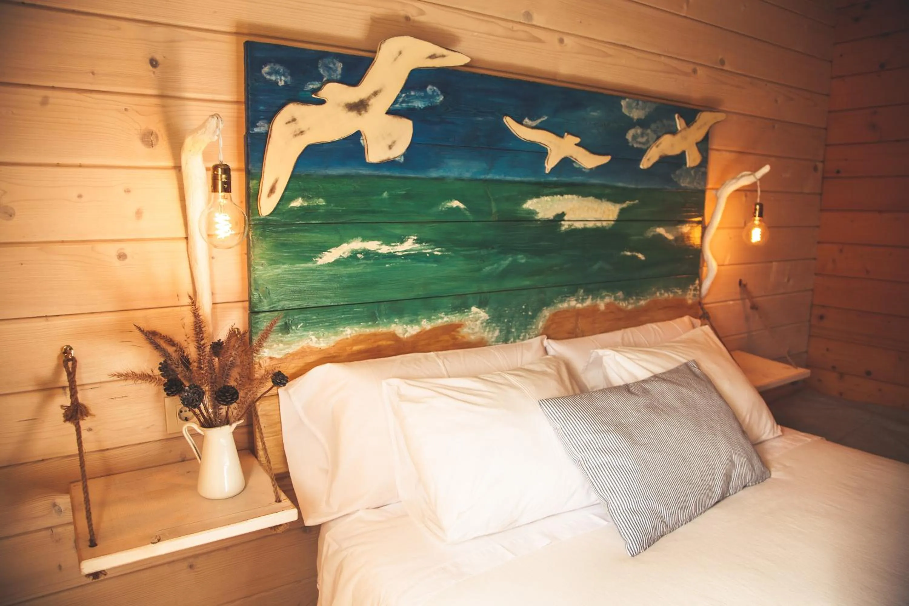 Bed in Cabanas da Ría