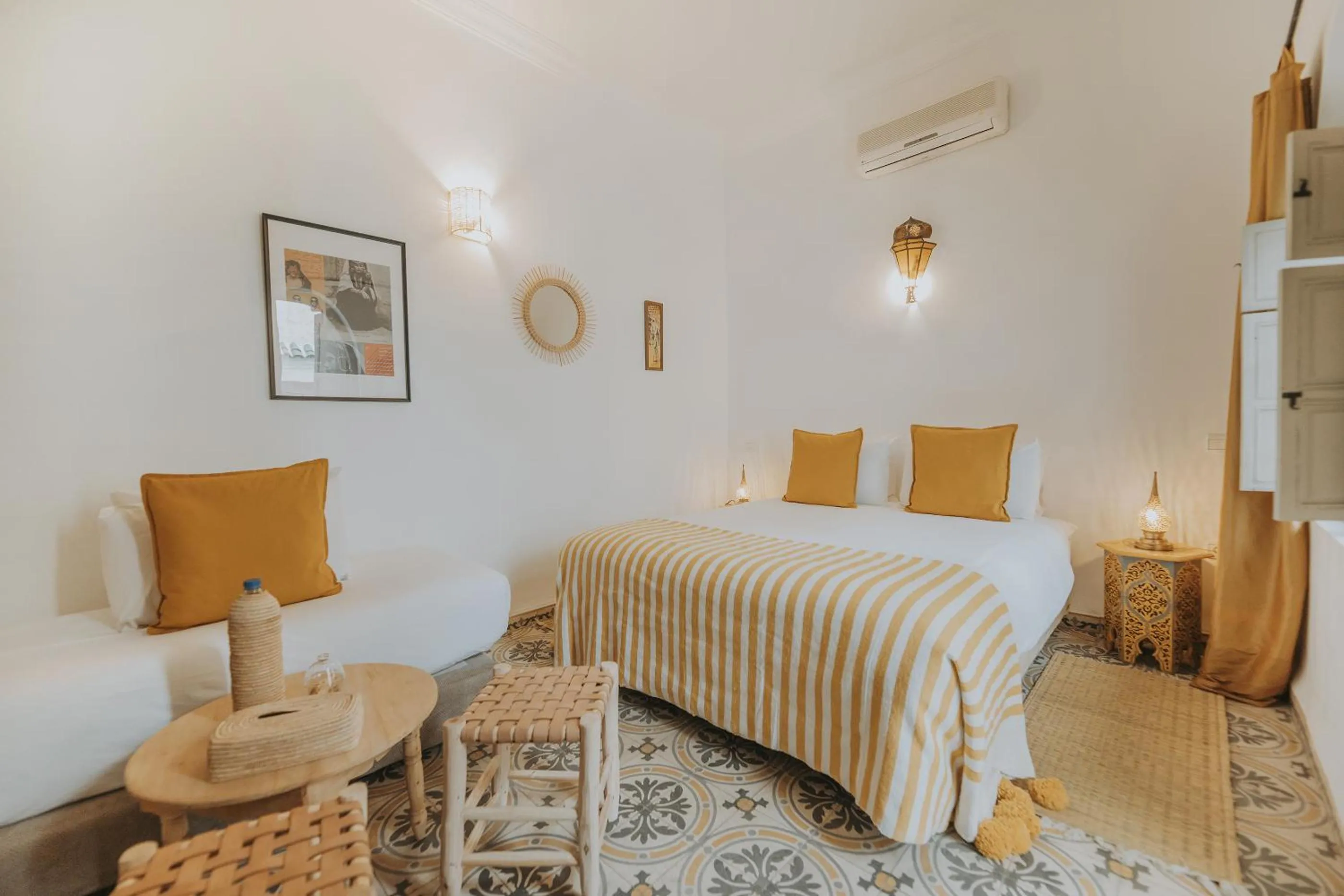 Bed in Riad Oriental Glory & Spa