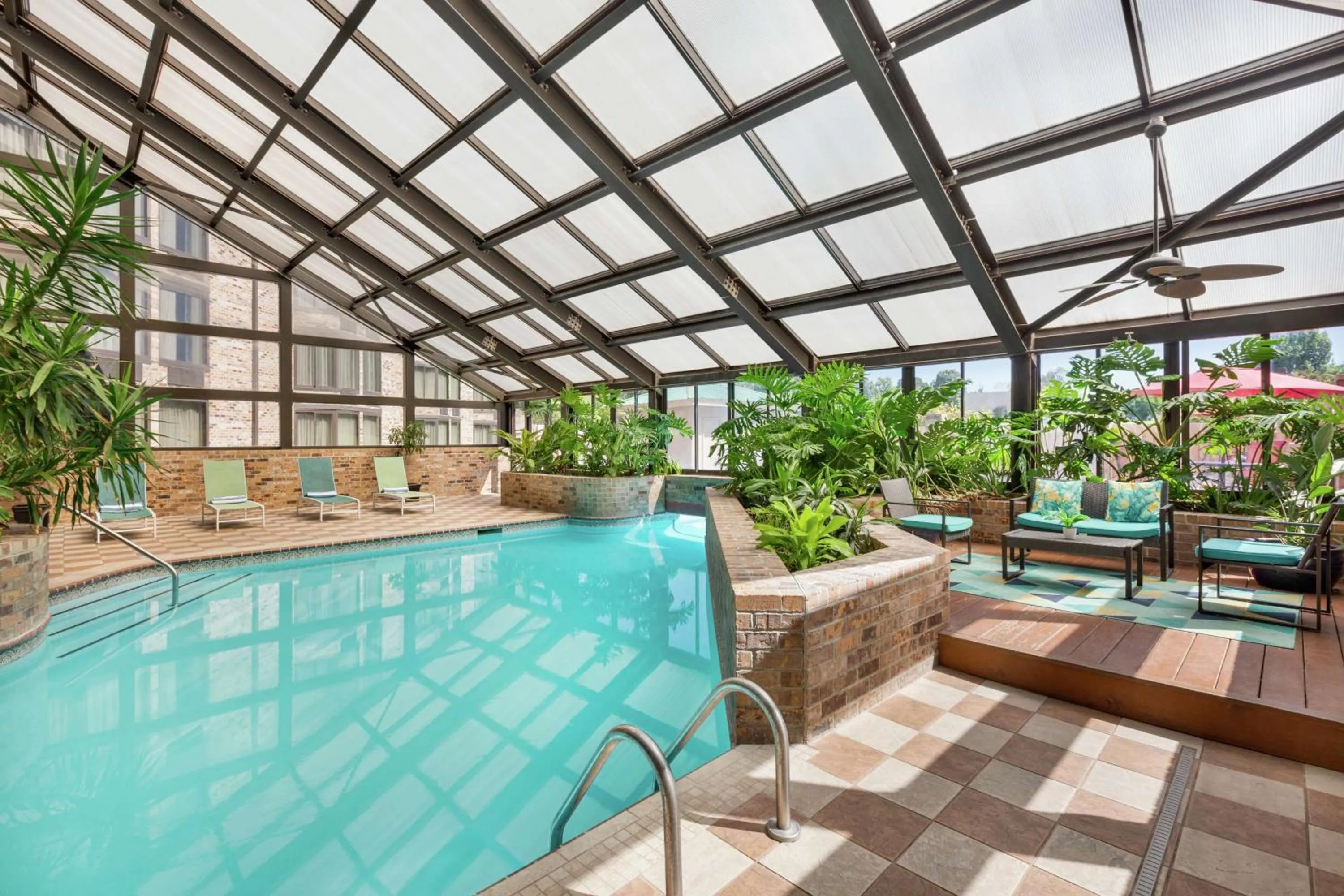 Pool view in DoubleTree by Hilton Jackson