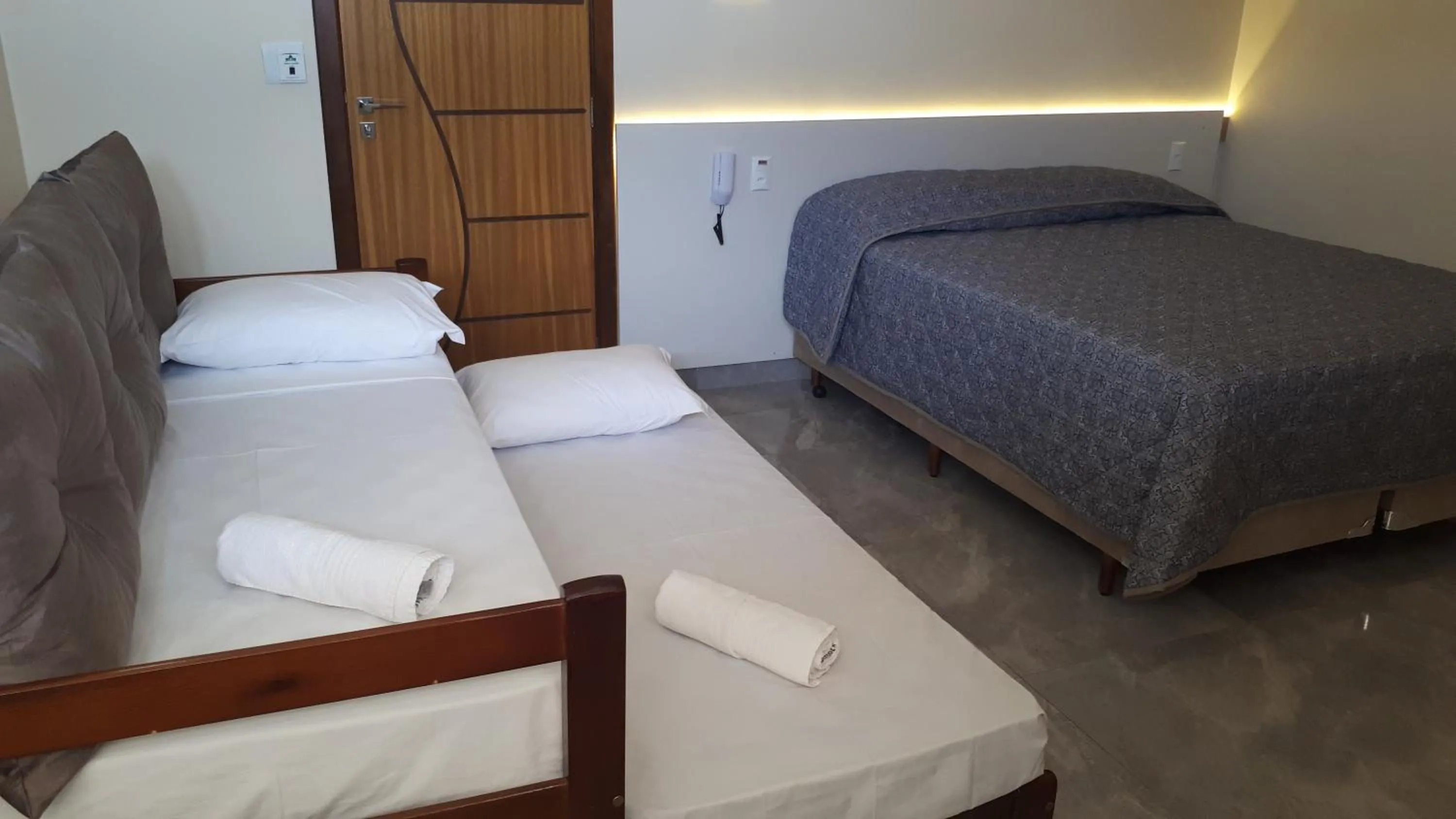 Bed in Pousada Espindola