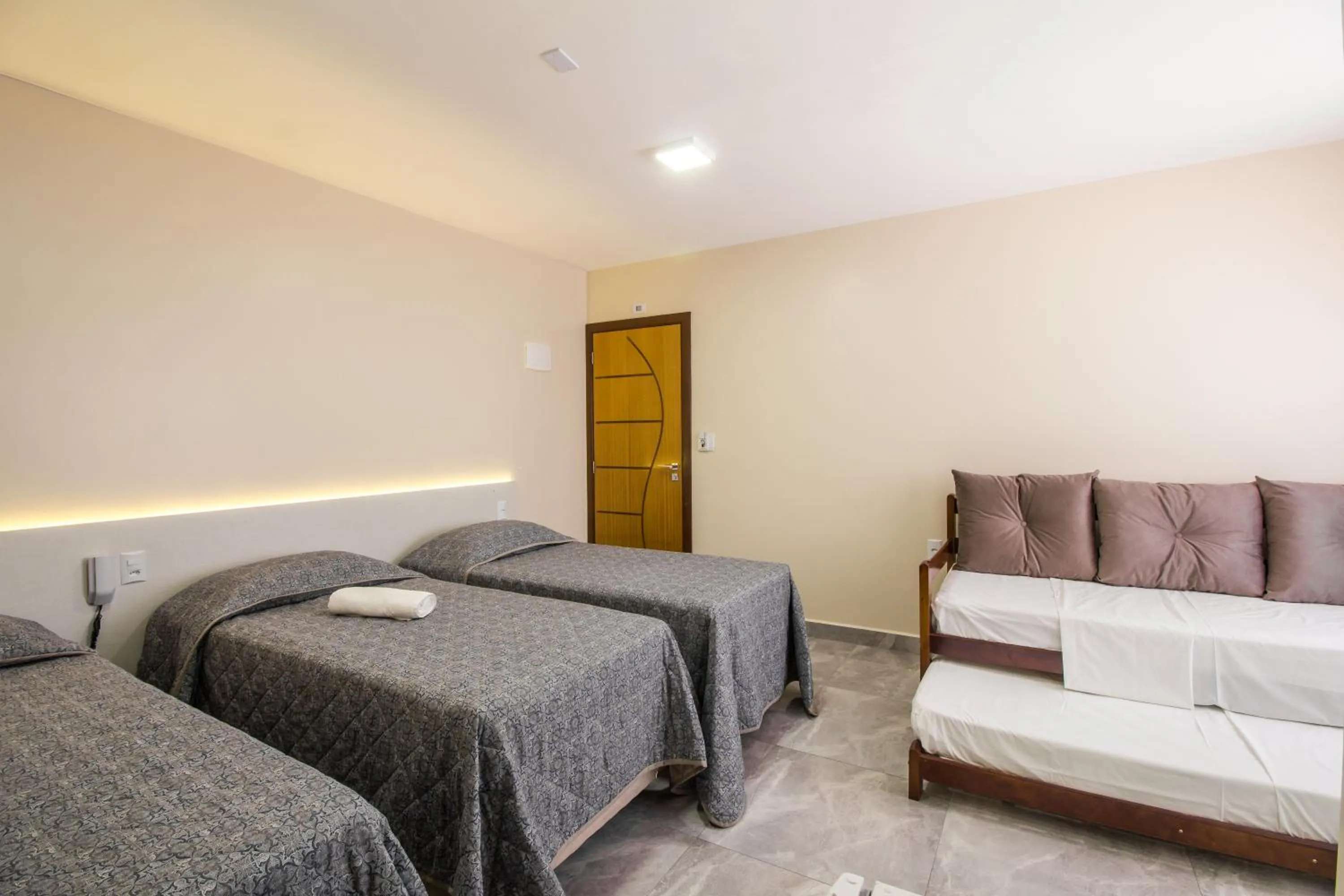 Bed in Pousada Espindola