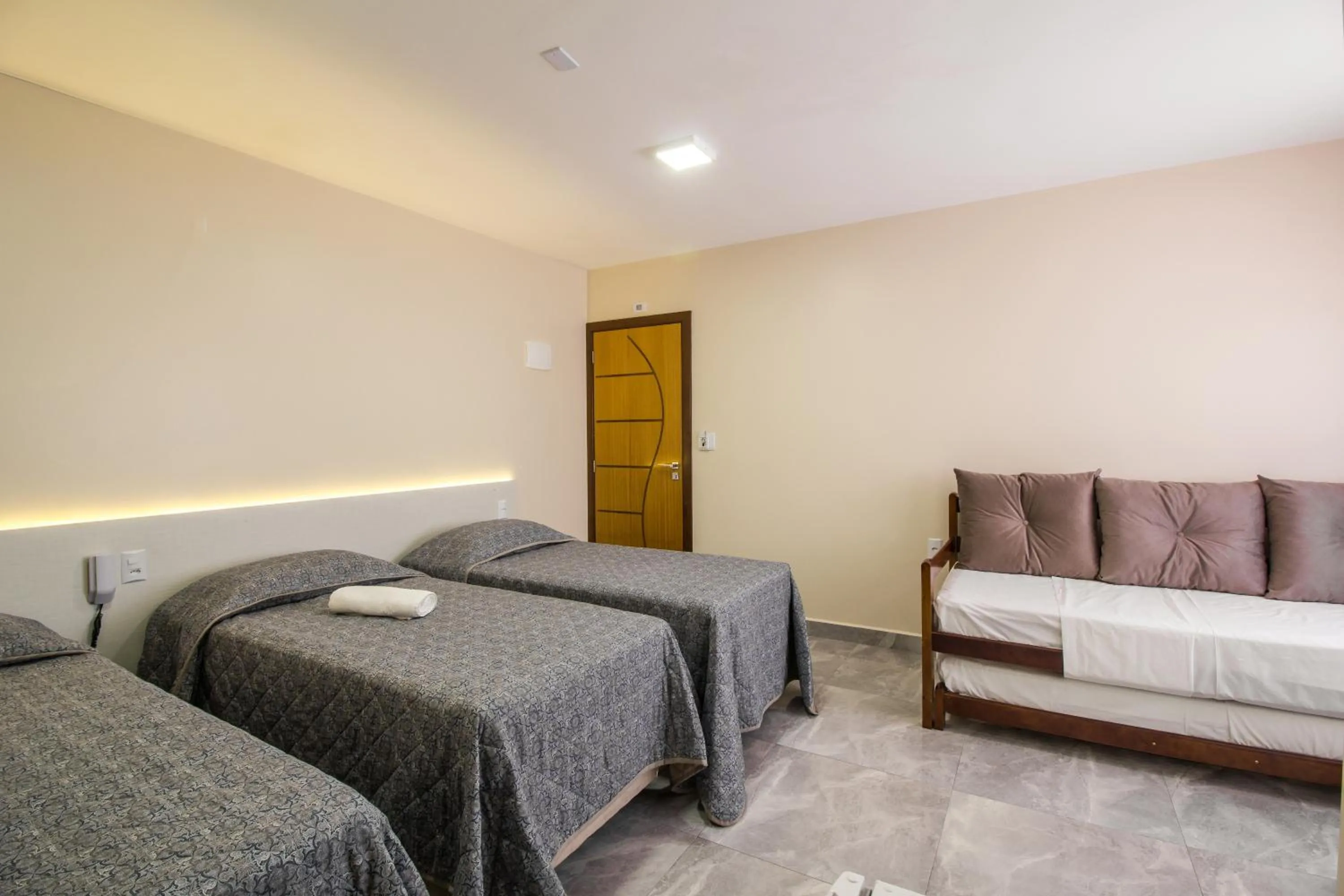 Bed in Pousada Espindola