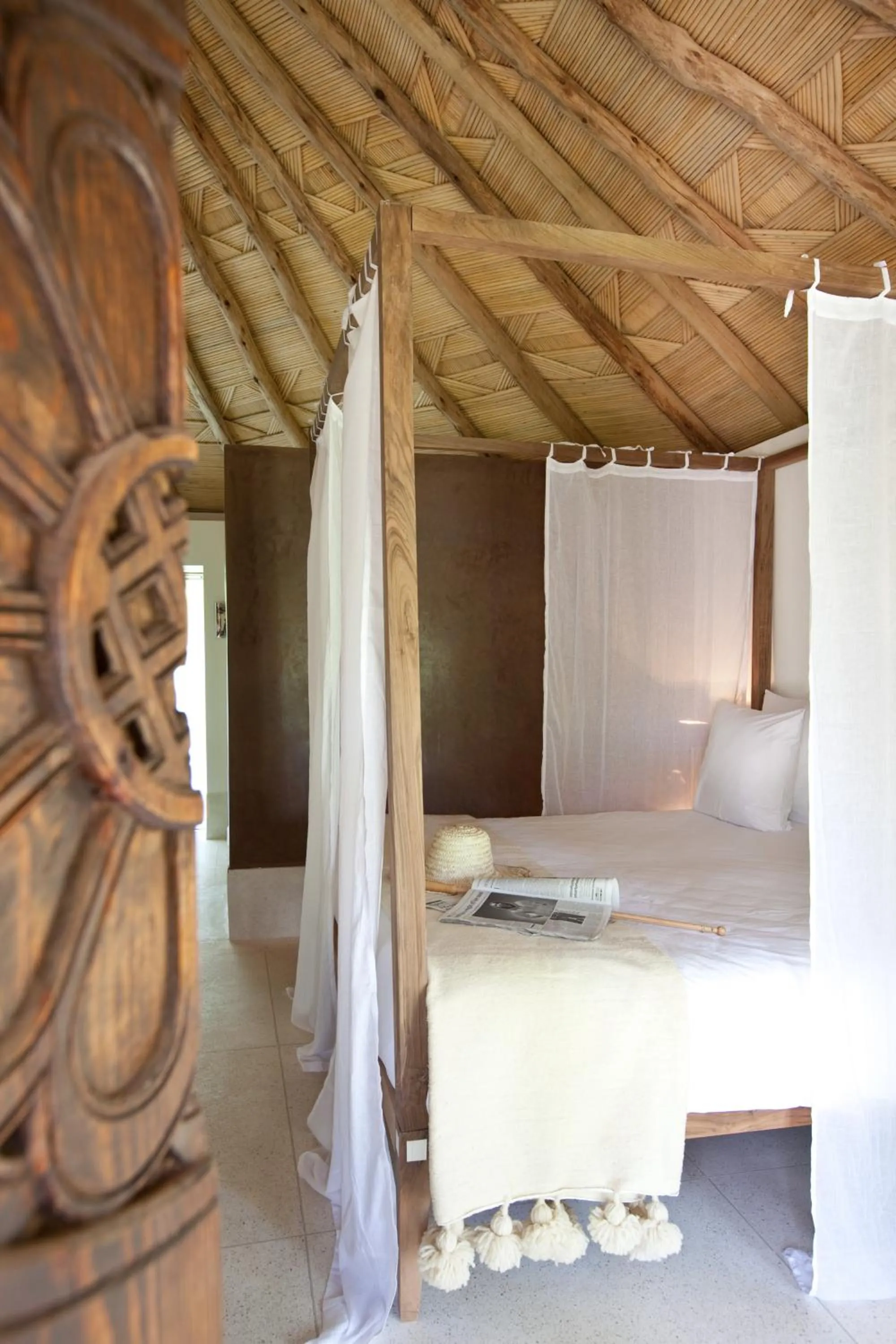 Bed in Hotel Les Cinq Djellabas