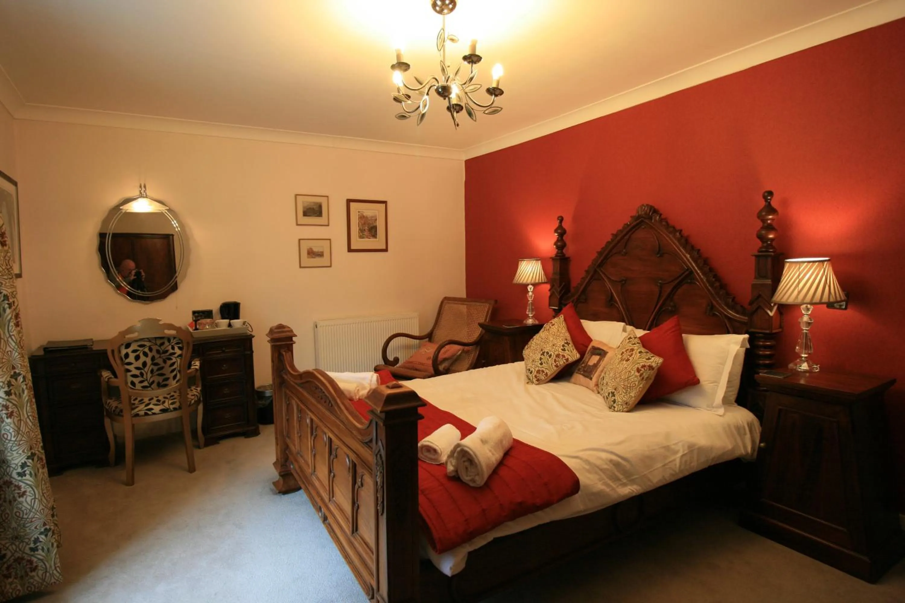 Bedroom, Bed in High Dalby House