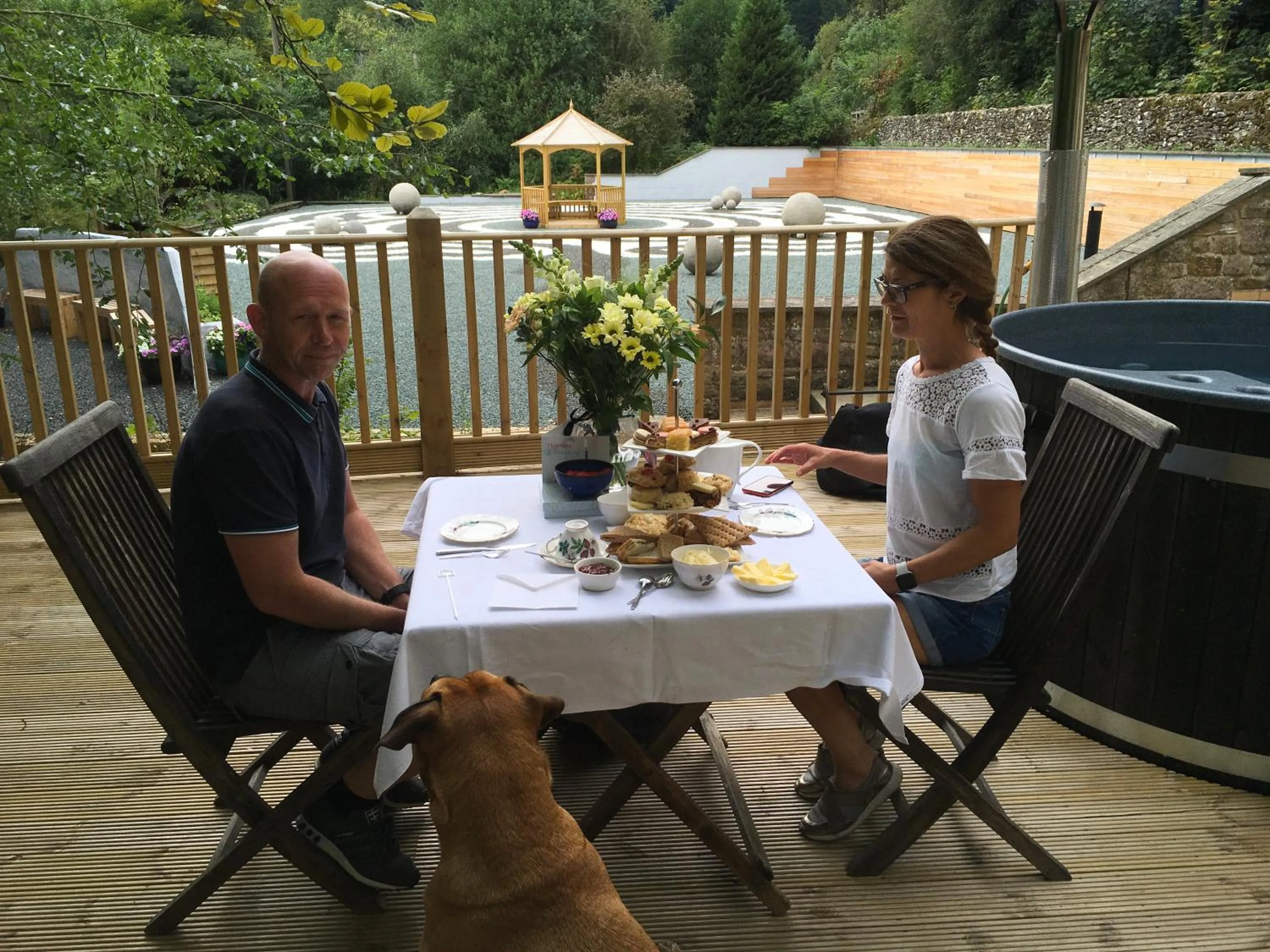 Patio in High Dalby House