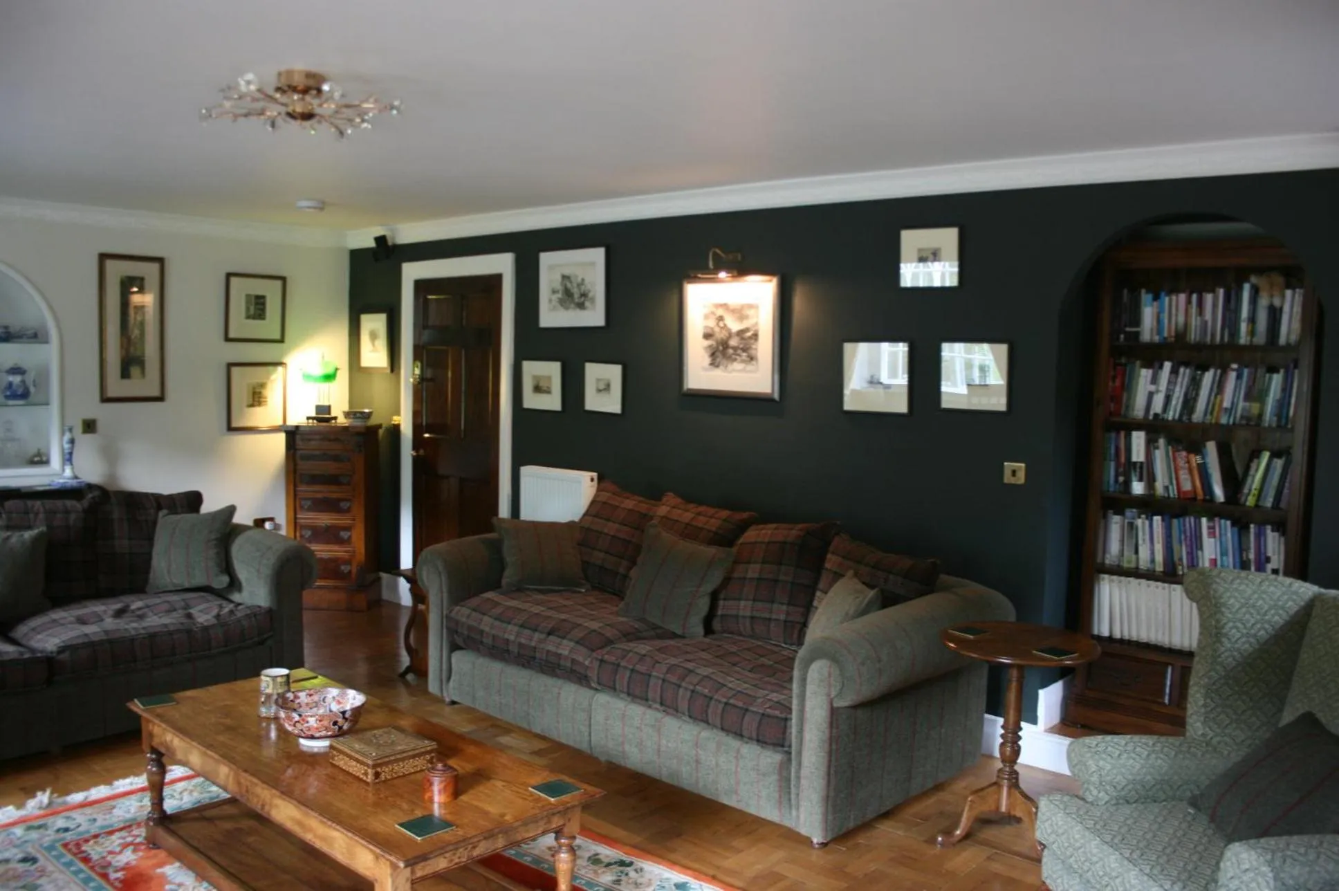 Communal lounge/ TV room in High Dalby House