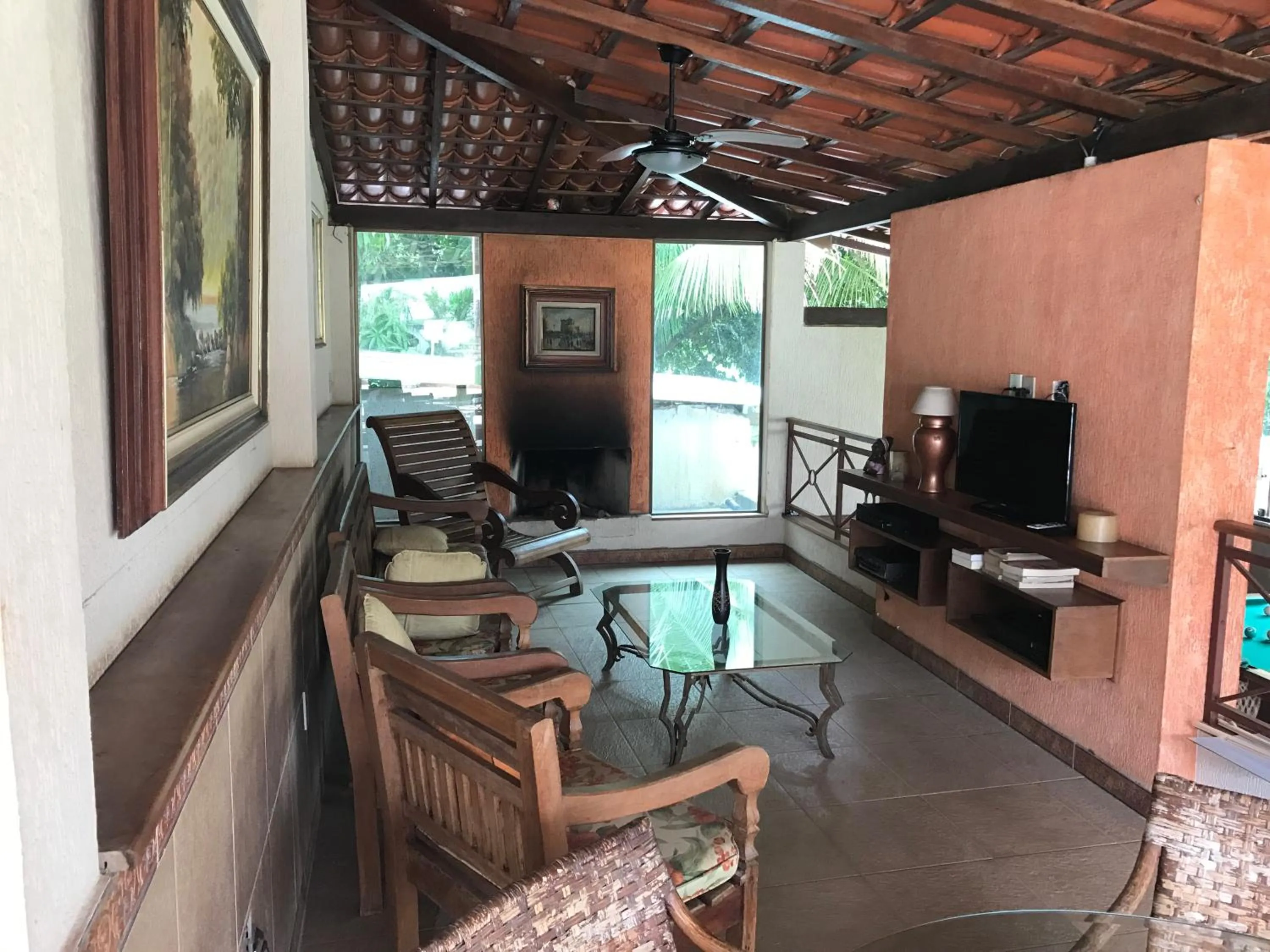 Seating area in Pousada Doce Vida Guarapari