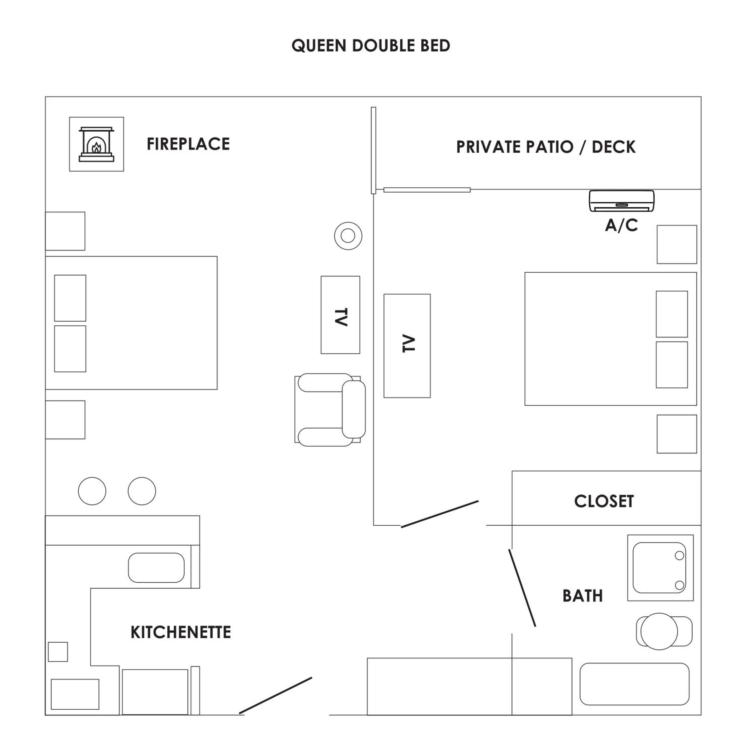 Floor plan in Friday Harbor Suites