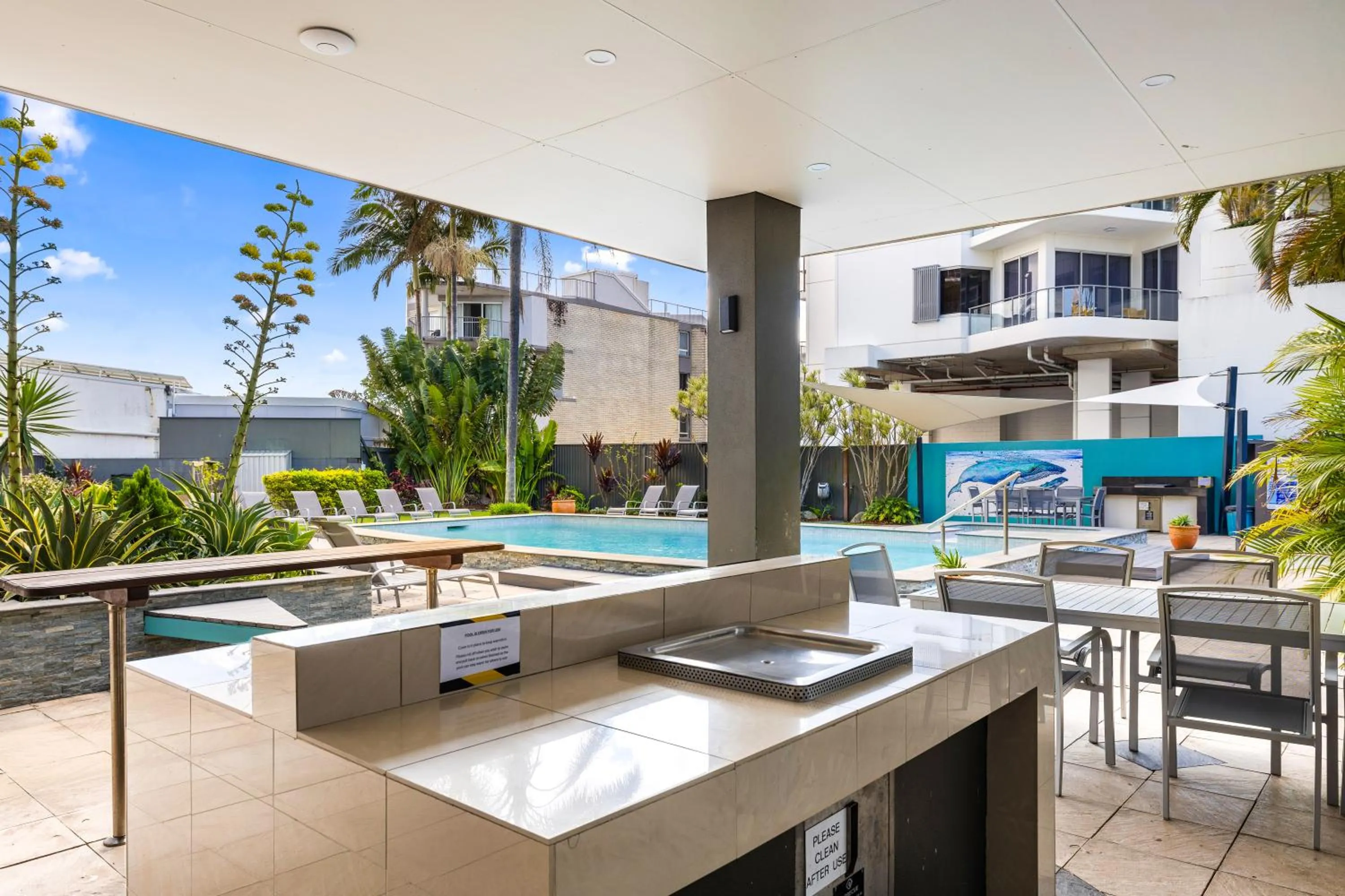 BBQ facilities in Maroochy Sands Holiday Apartments