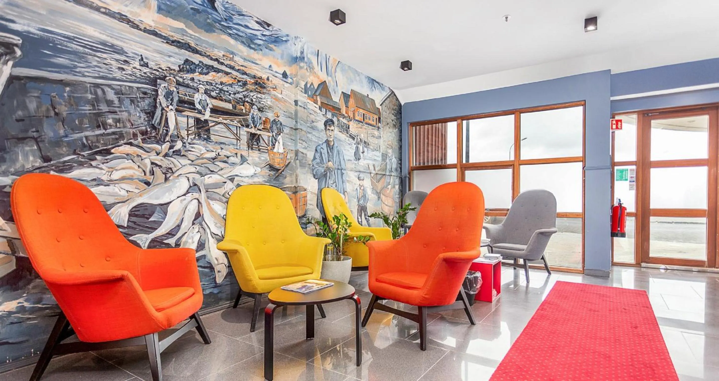 Lobby or reception in Hotel Duus by Keflavik Airport