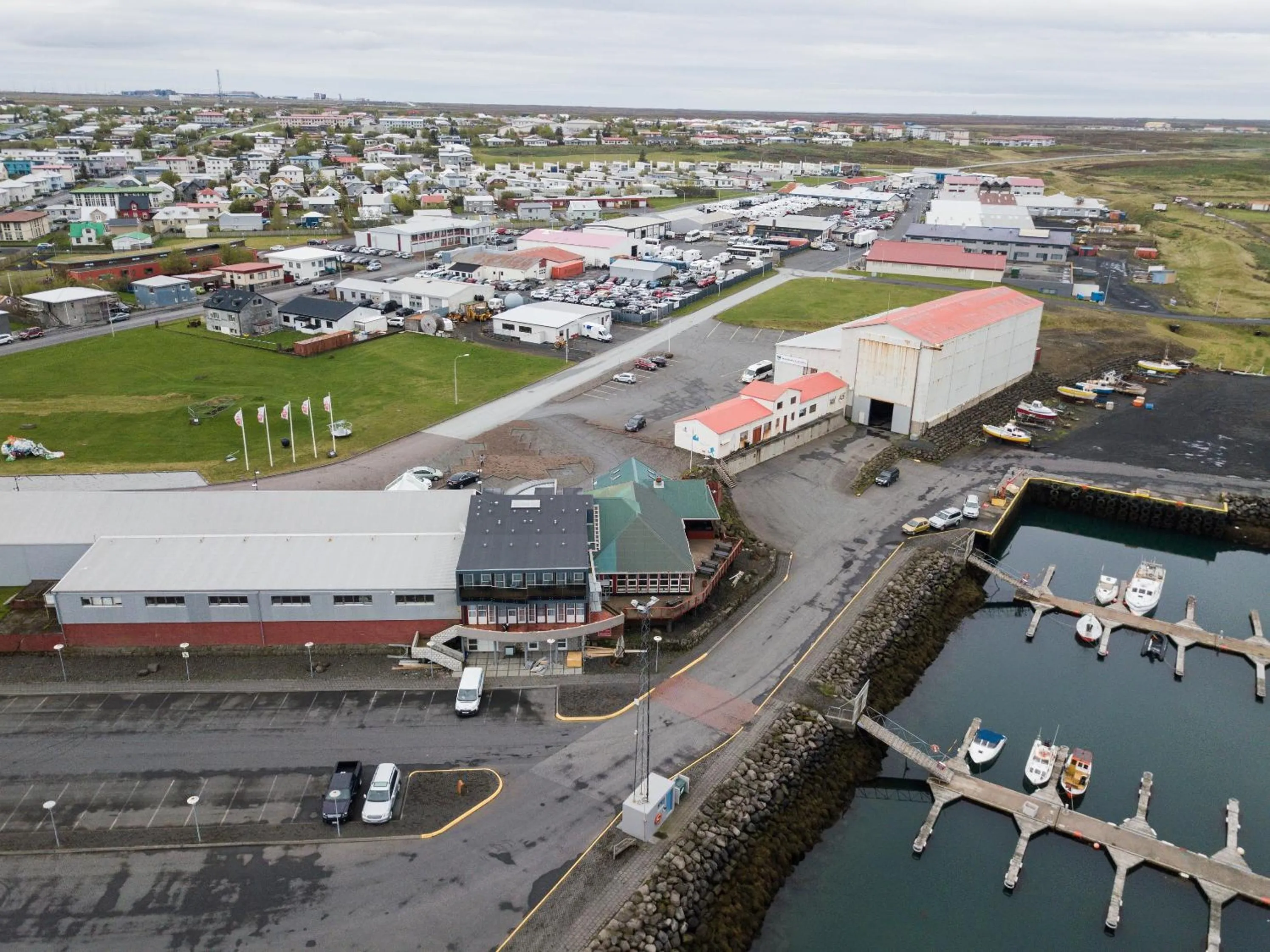 Bird's eye view in Hotel Duus by Keflavik Airport