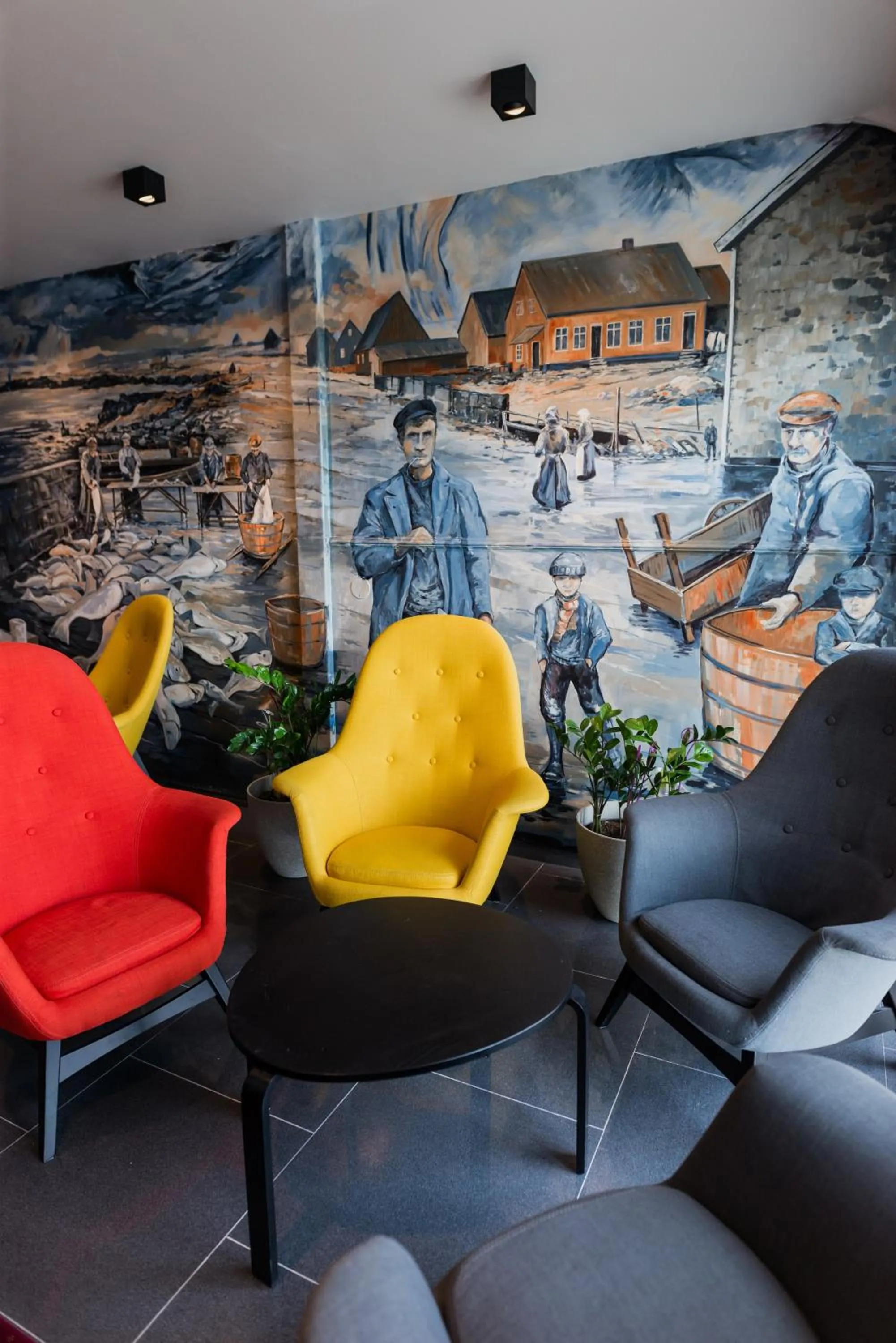 Lobby or reception in Hotel Duus by Keflavik Airport