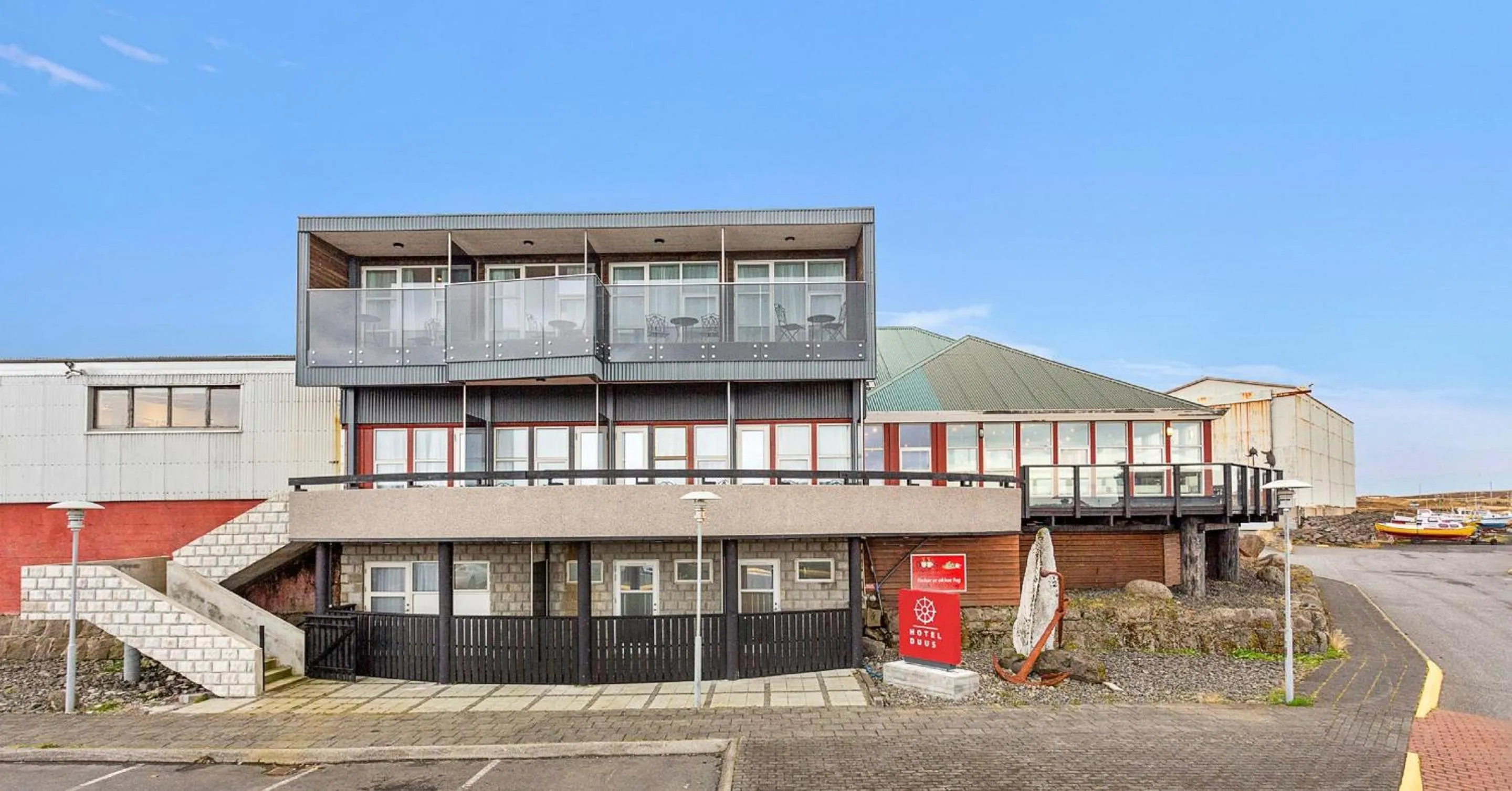 Property building in Hotel Duus by Keflavik Airport