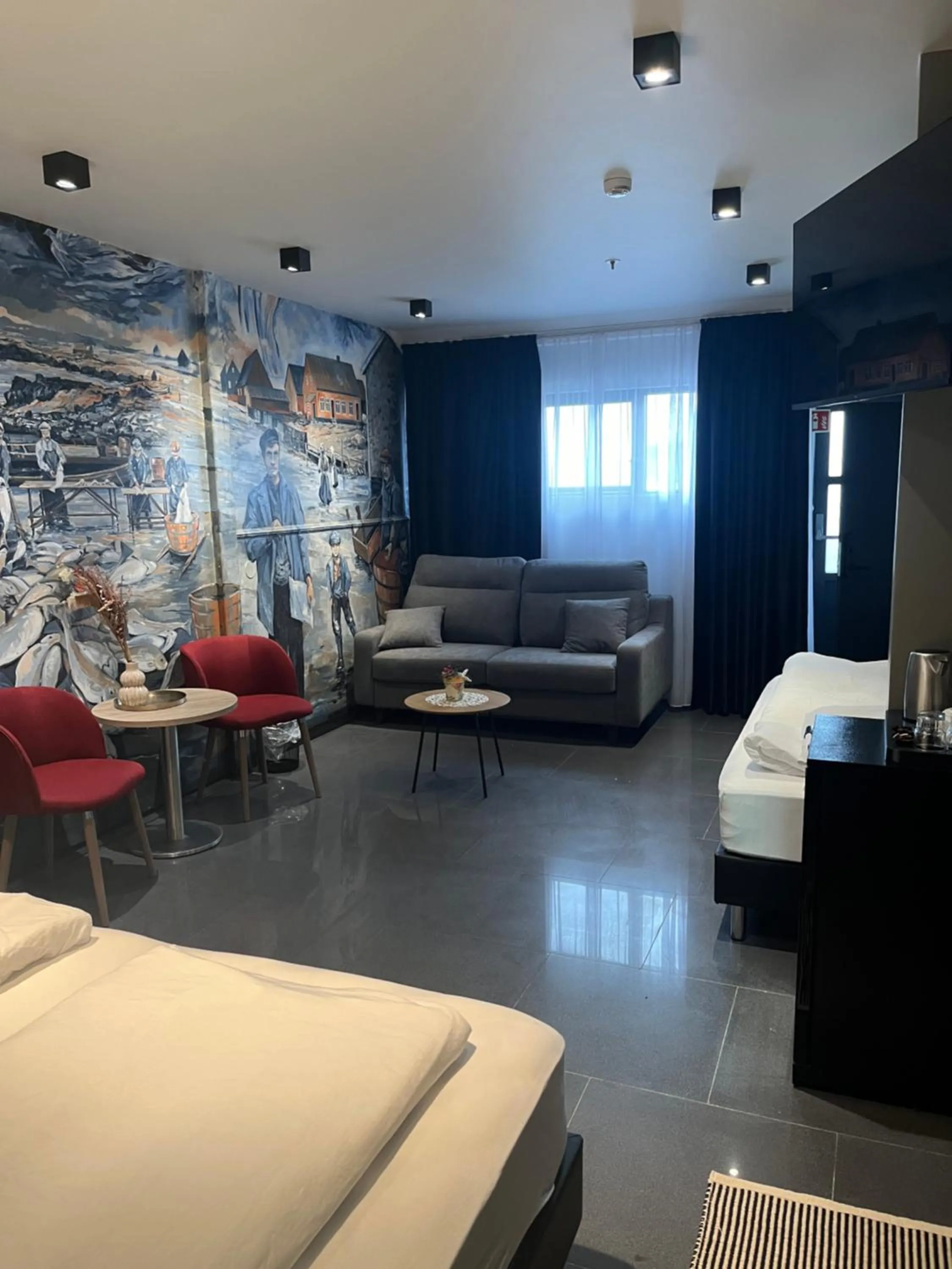 Bed in Hotel Duus by Keflavik Airport