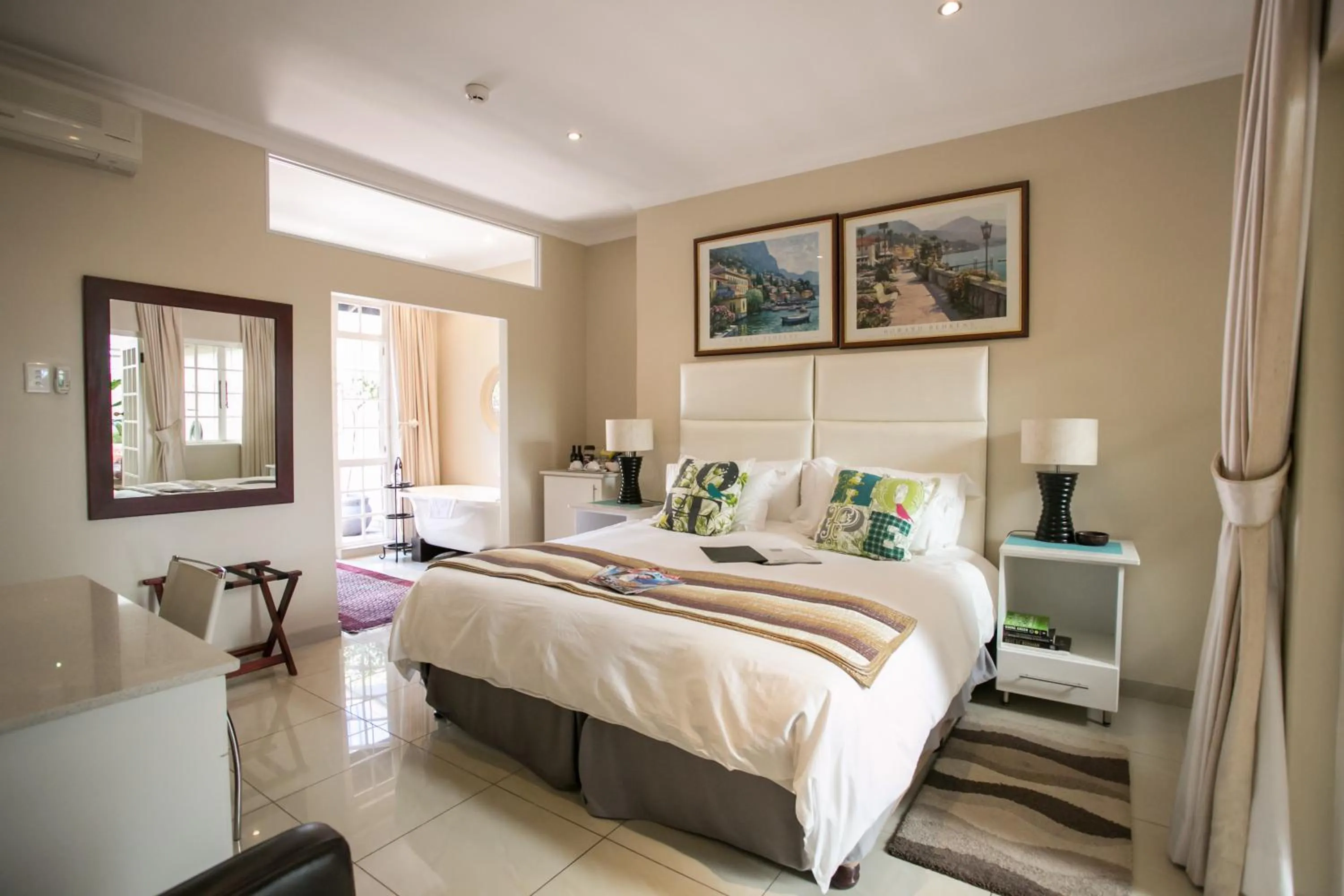 Patio, Bed in Westville Bed and Breakfast