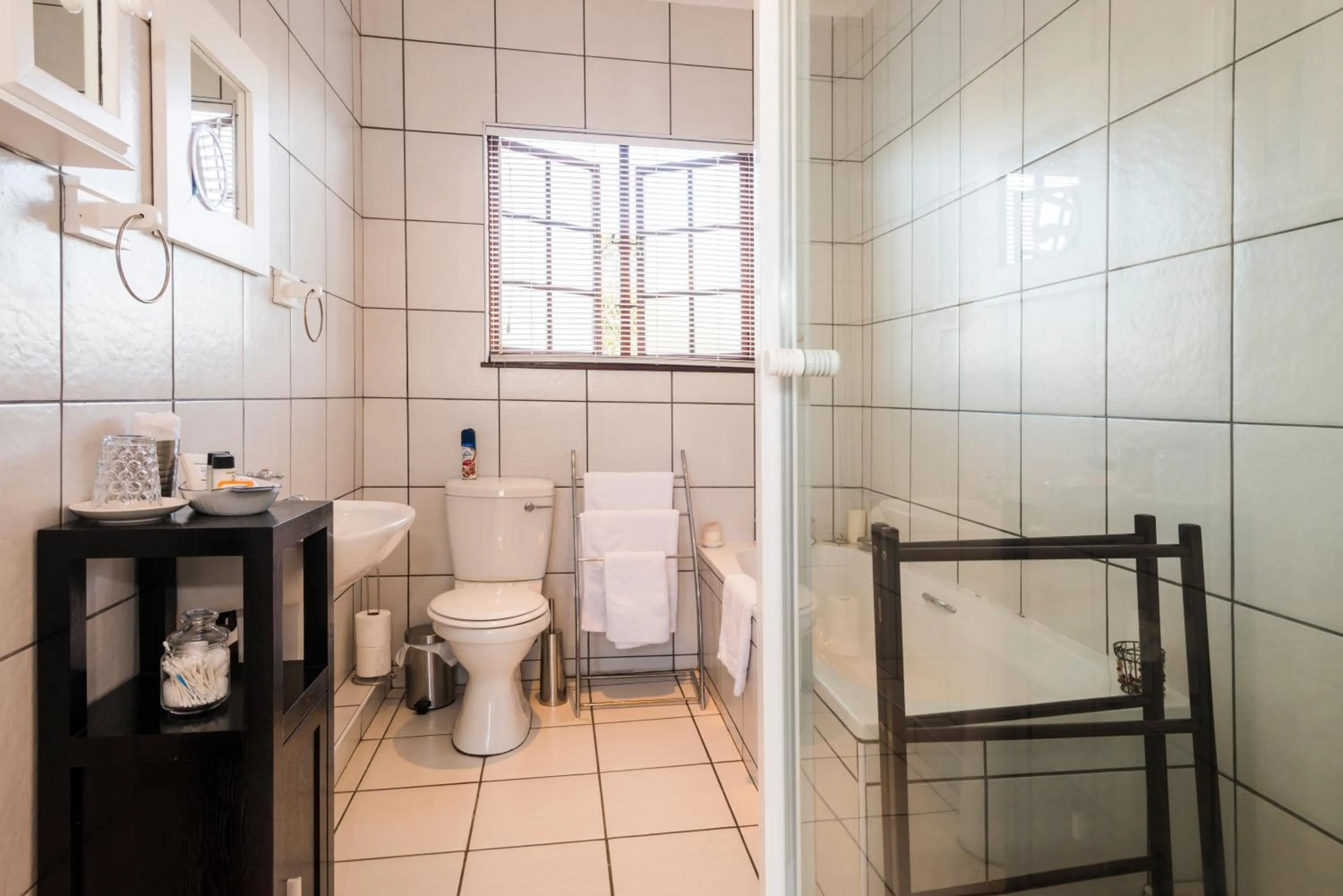 Shower in Westville Bed and Breakfast