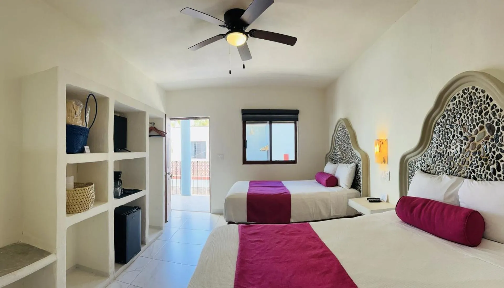 Bed in Paraiso Azul Hotel