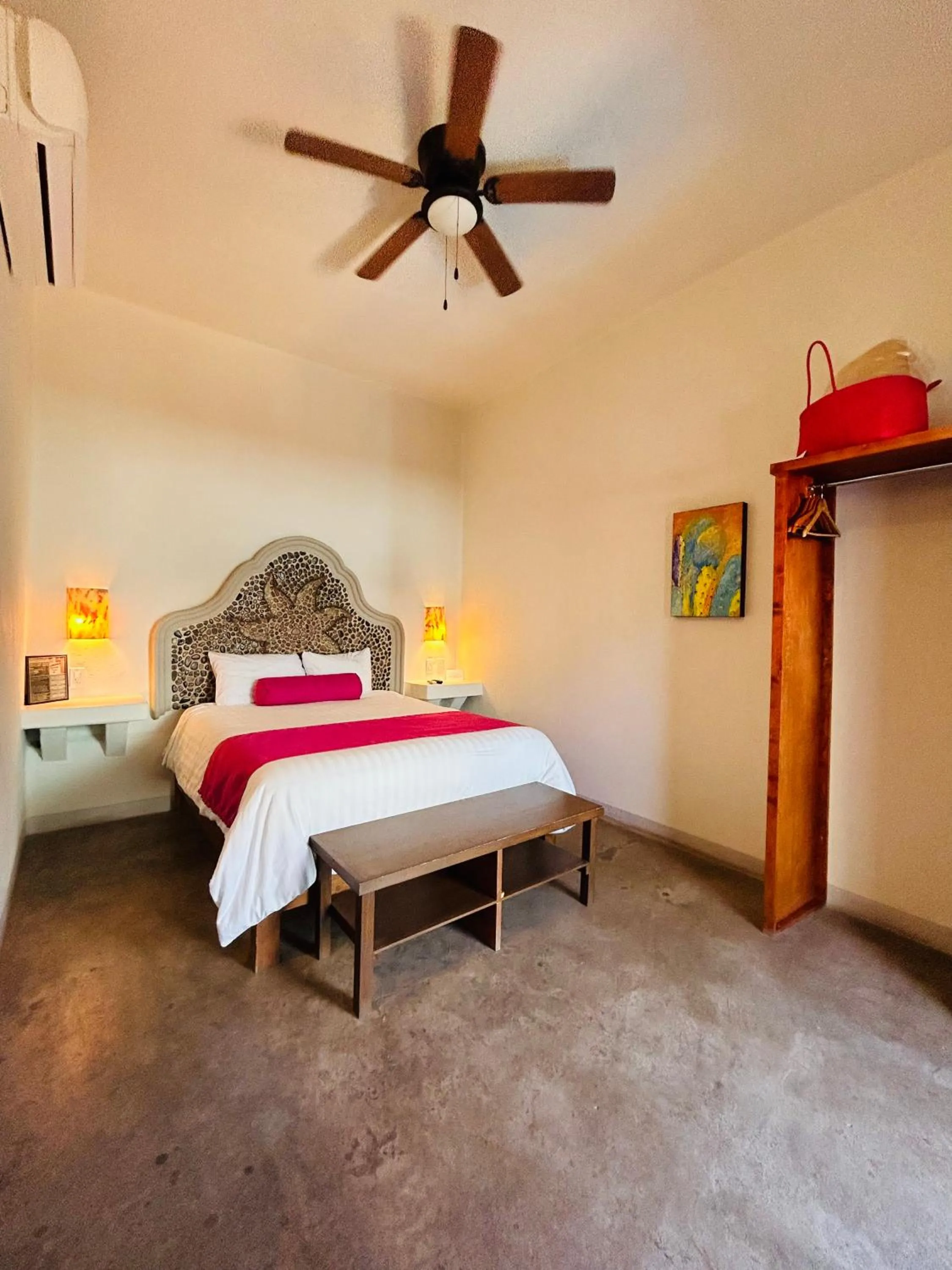 Bed in Paraiso Azul Hotel