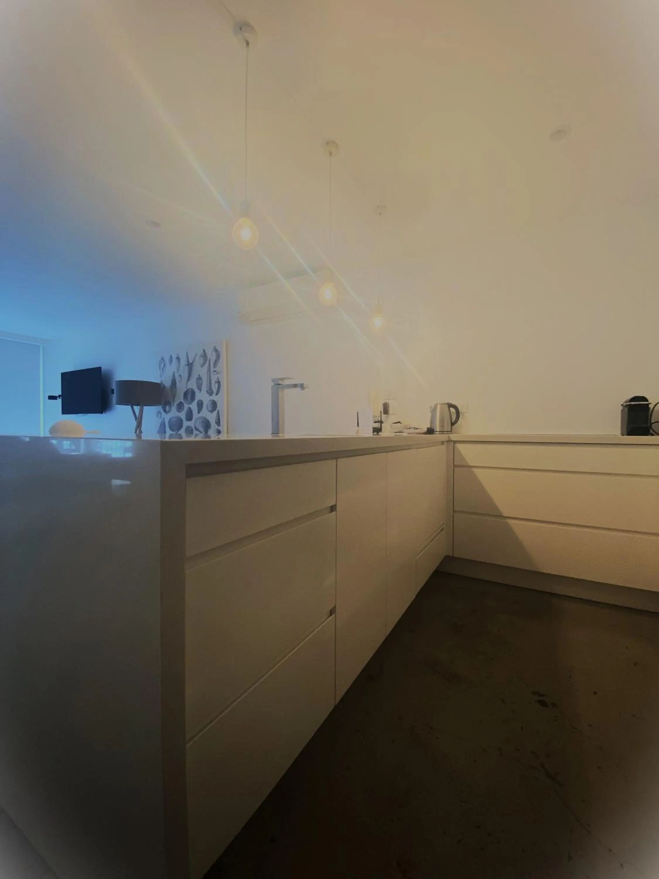 Kitchen or kitchenette in Golden Sands on the Beach - Absolute Beachfront Apartments