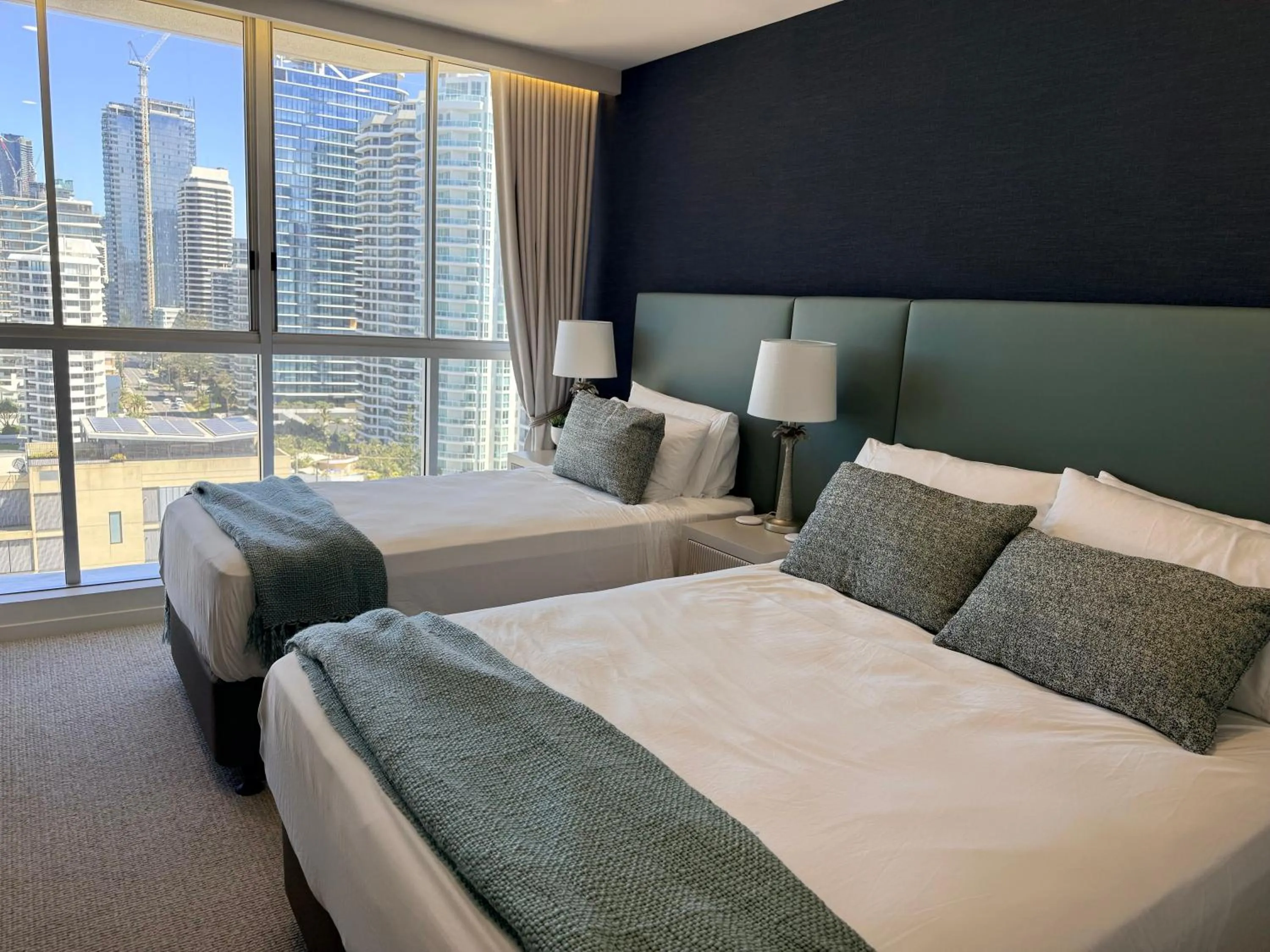 Bed in Golden Sands on the Beach - Absolute Beachfront Apartments