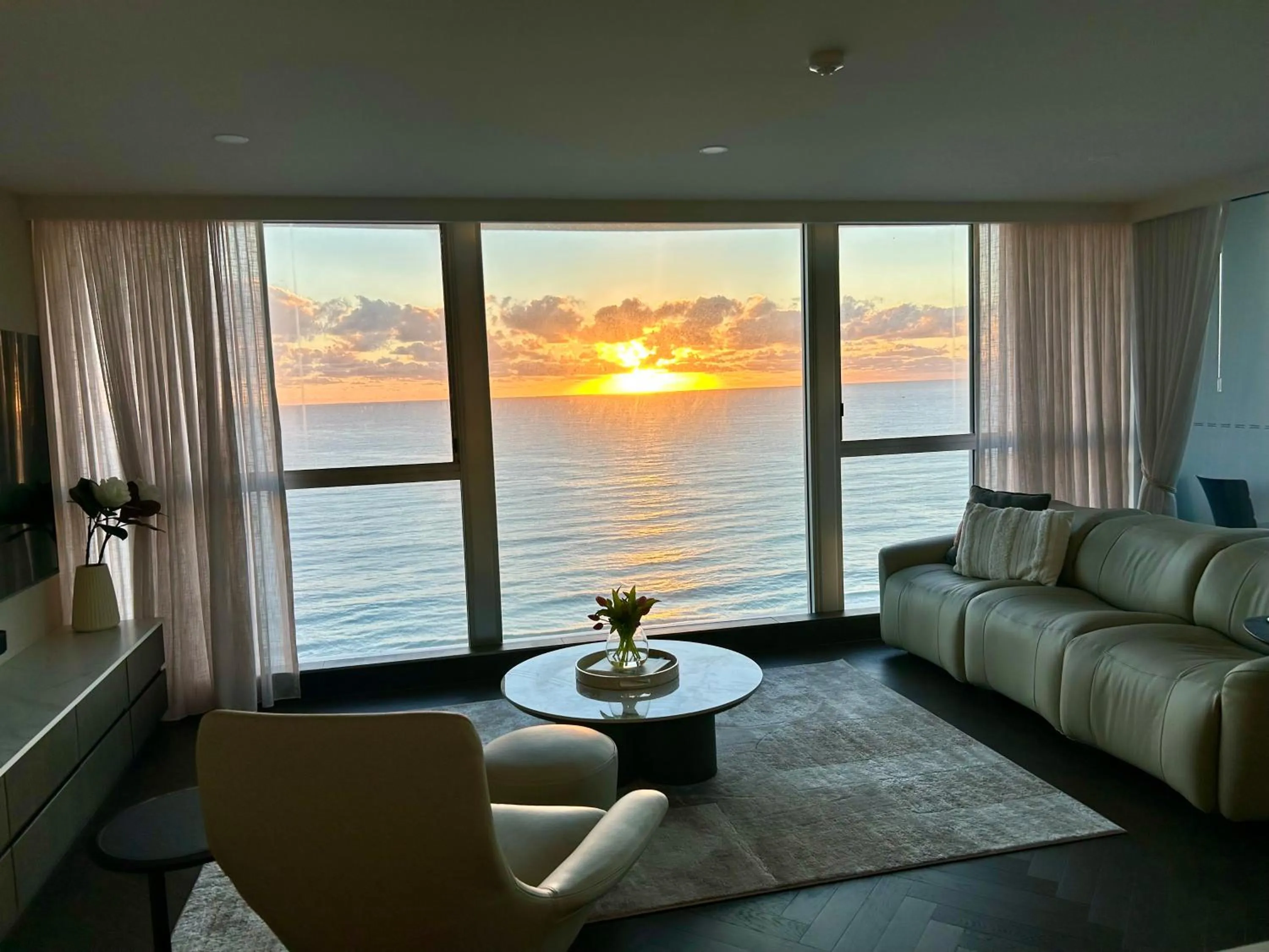 Sunset in Golden Sands on the Beach - Absolute Beachfront Apartments