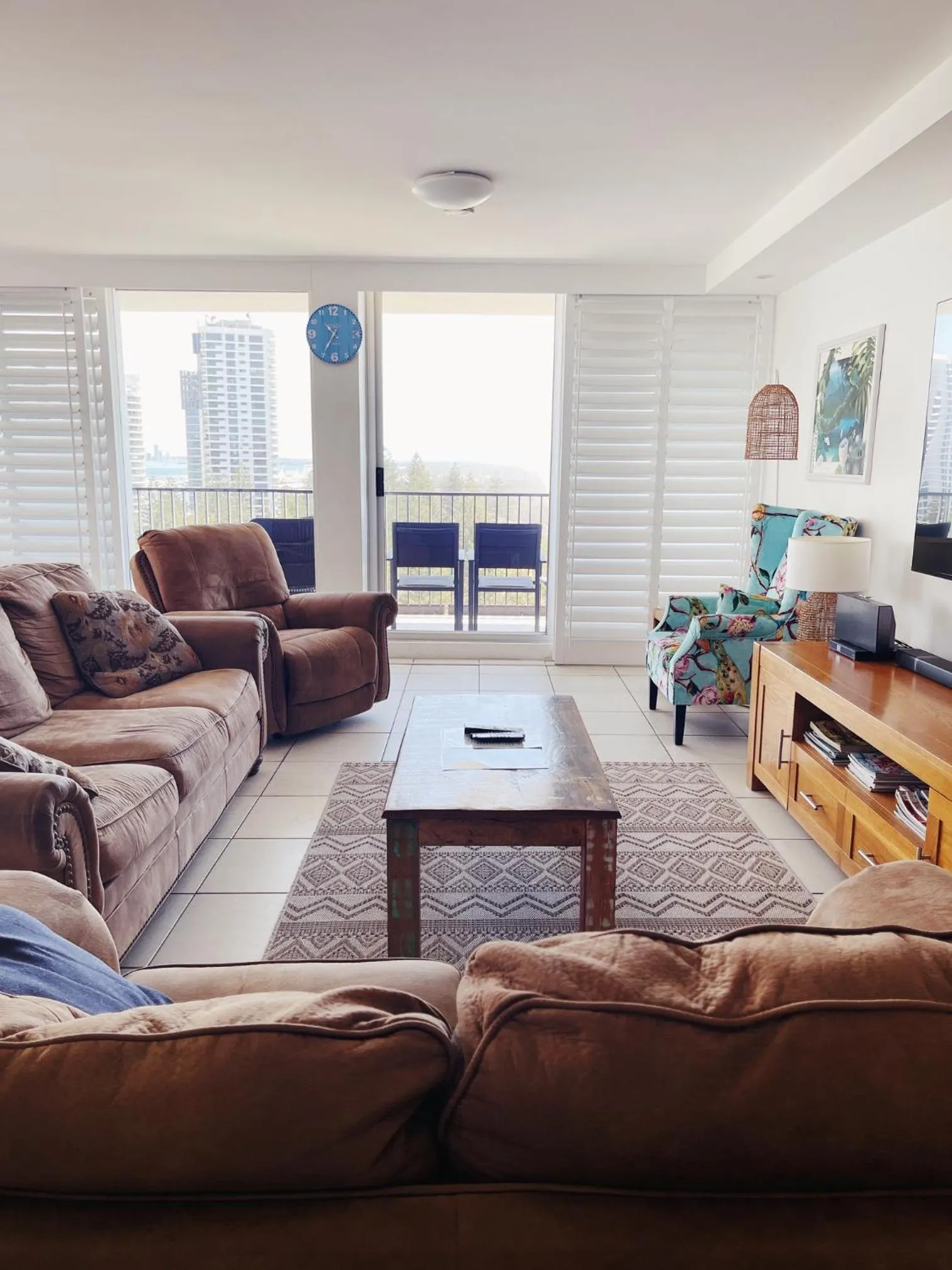 Living room in Golden Sands on the Beach - Absolute Beachfront Apartments