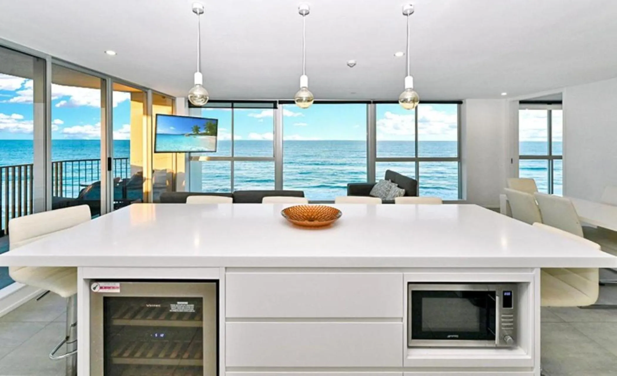 kitchen in Golden Sands on the Beach - Absolute Beachfront Apartments