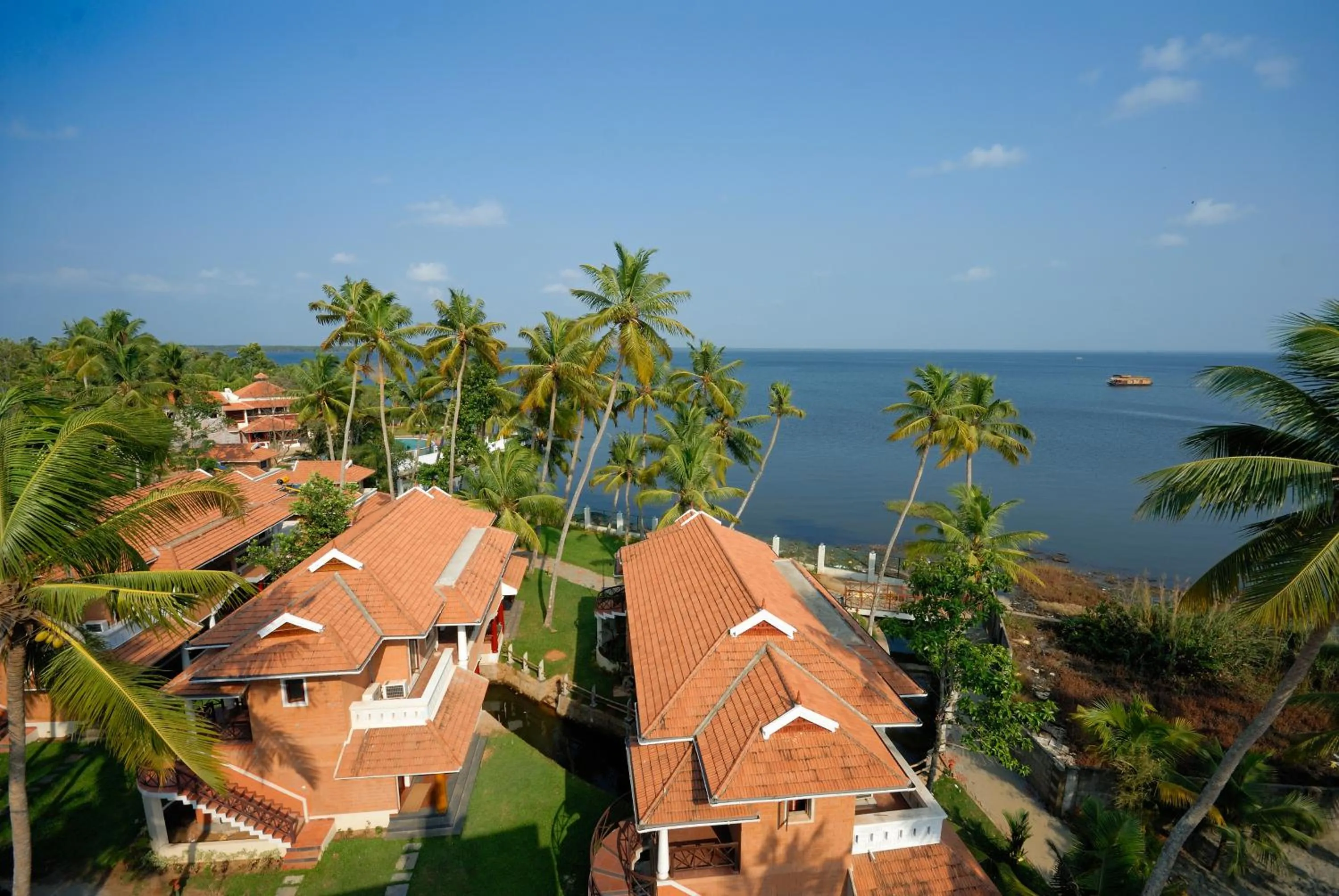 Bird's eye view in The World Backwaters, Alleppey