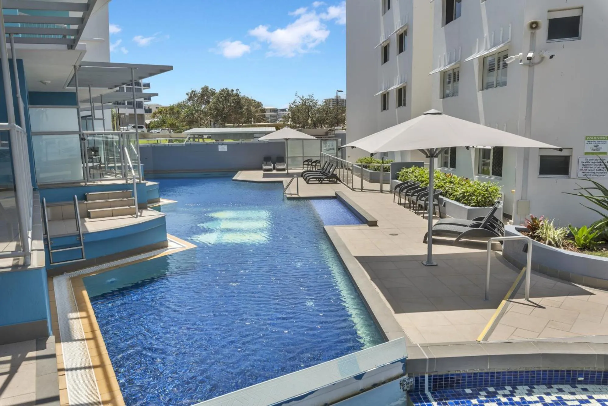 Swimming pool in Rolling Surf Resort