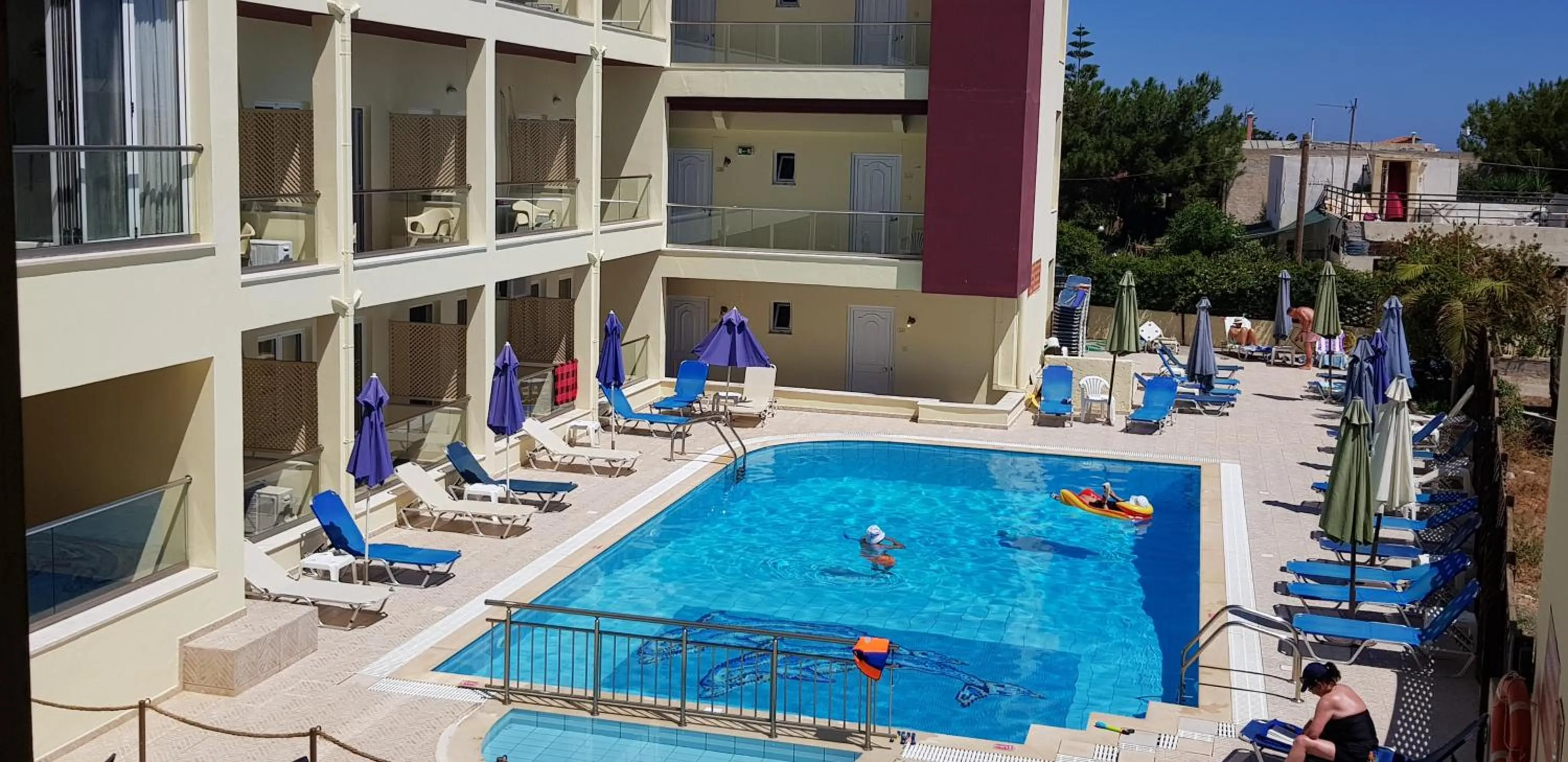 Swimming pool in Alexandros Hotel