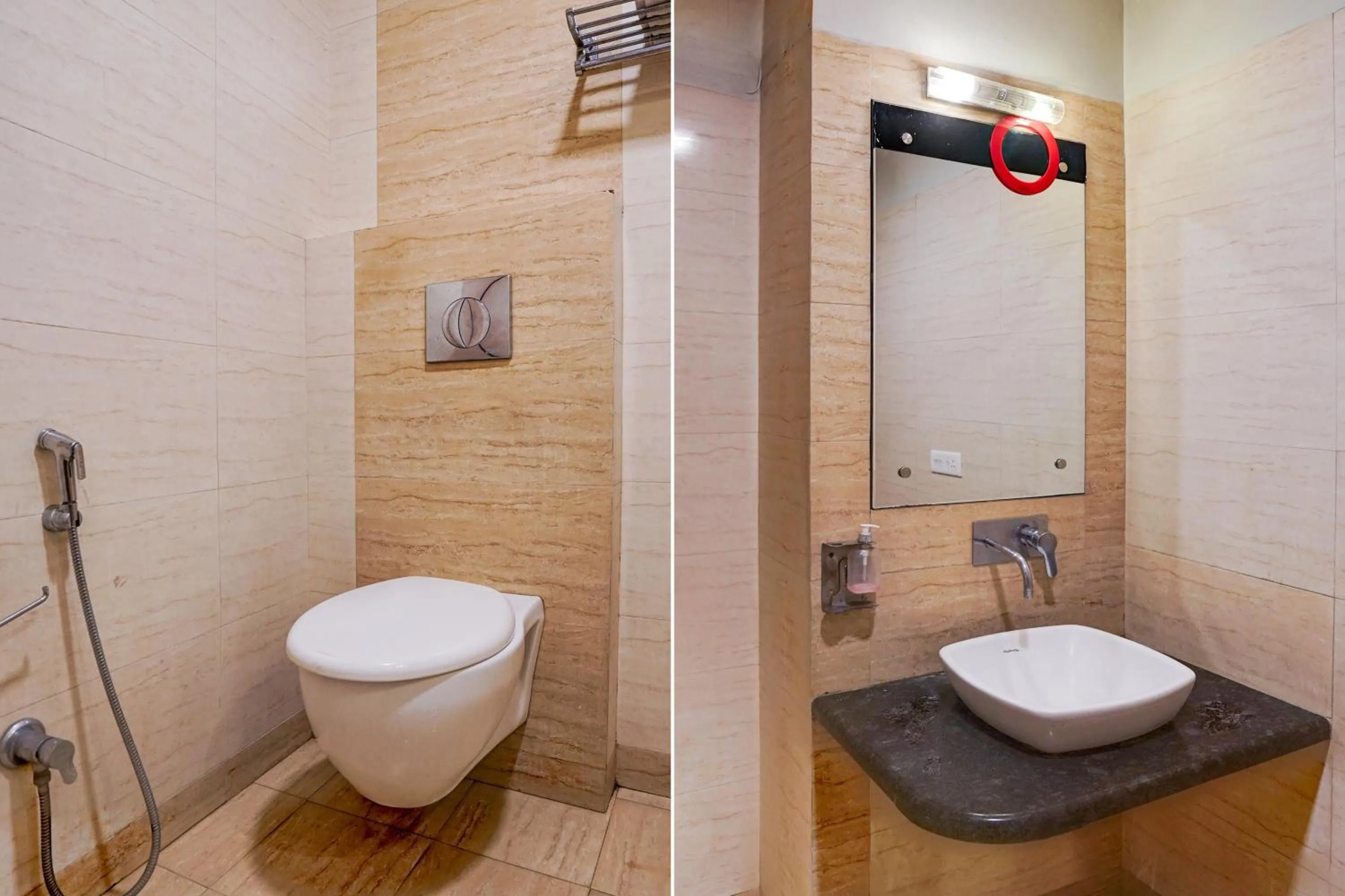 Bathroom in Super Townhouse Bani Park Formerly Aroma Residency