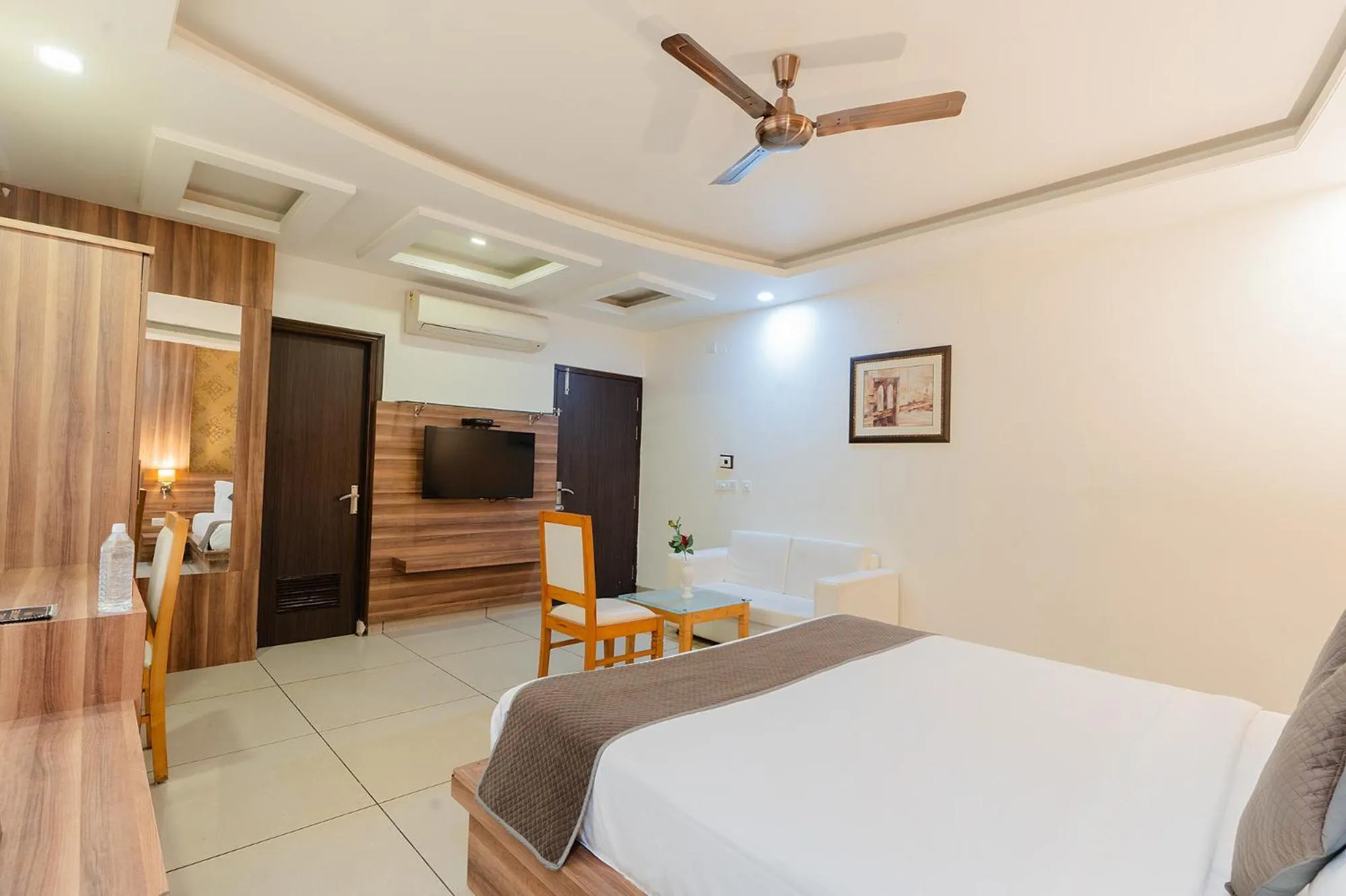 Bed in FabHotel Signature Inn