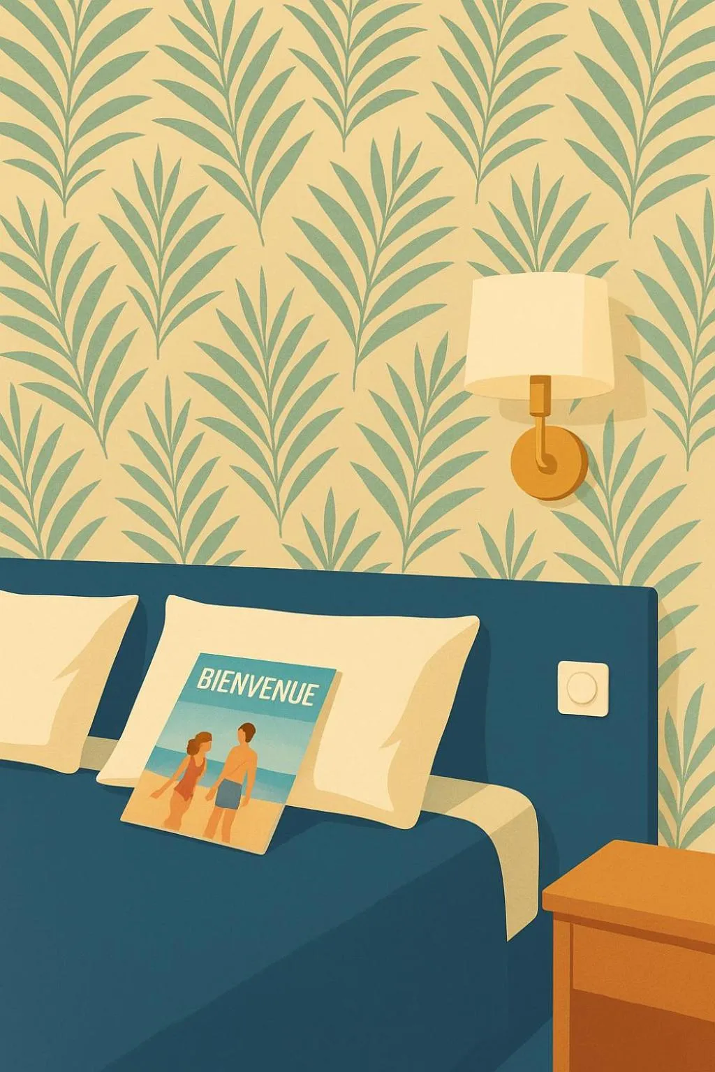 Bed in Hotel Restaurant L'Atlantique