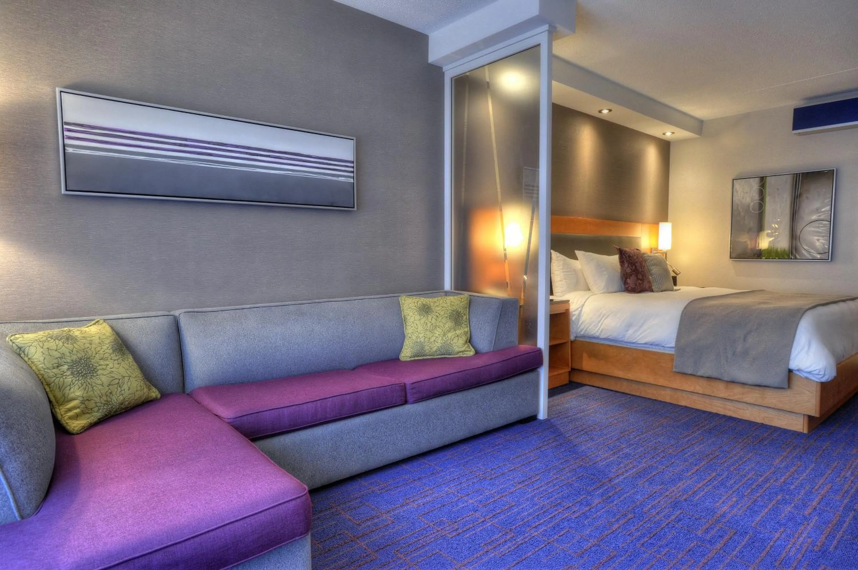 Seating area, Bed in Hotel Forestel