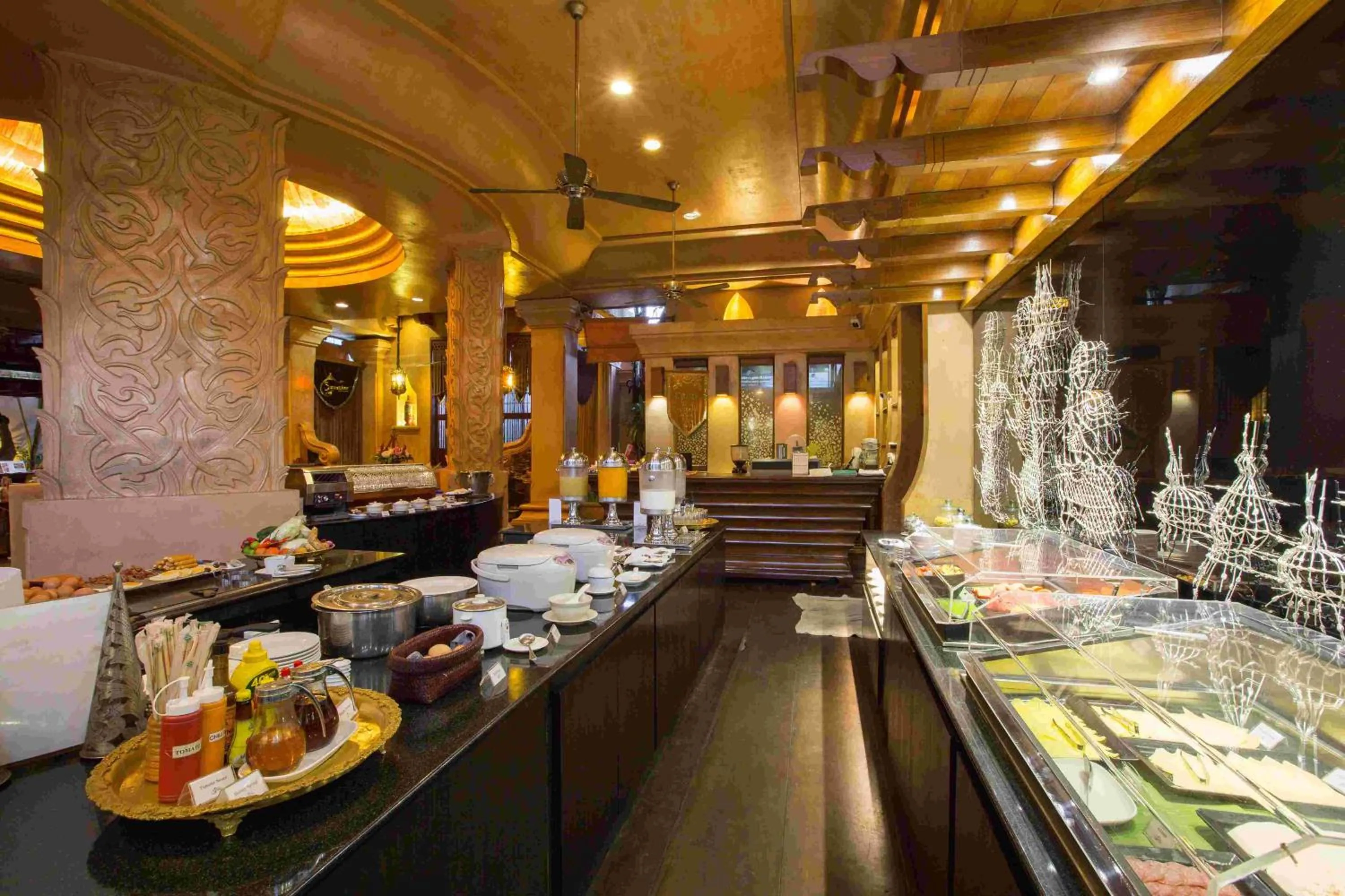 Buffet breakfast in Sawasdee Village