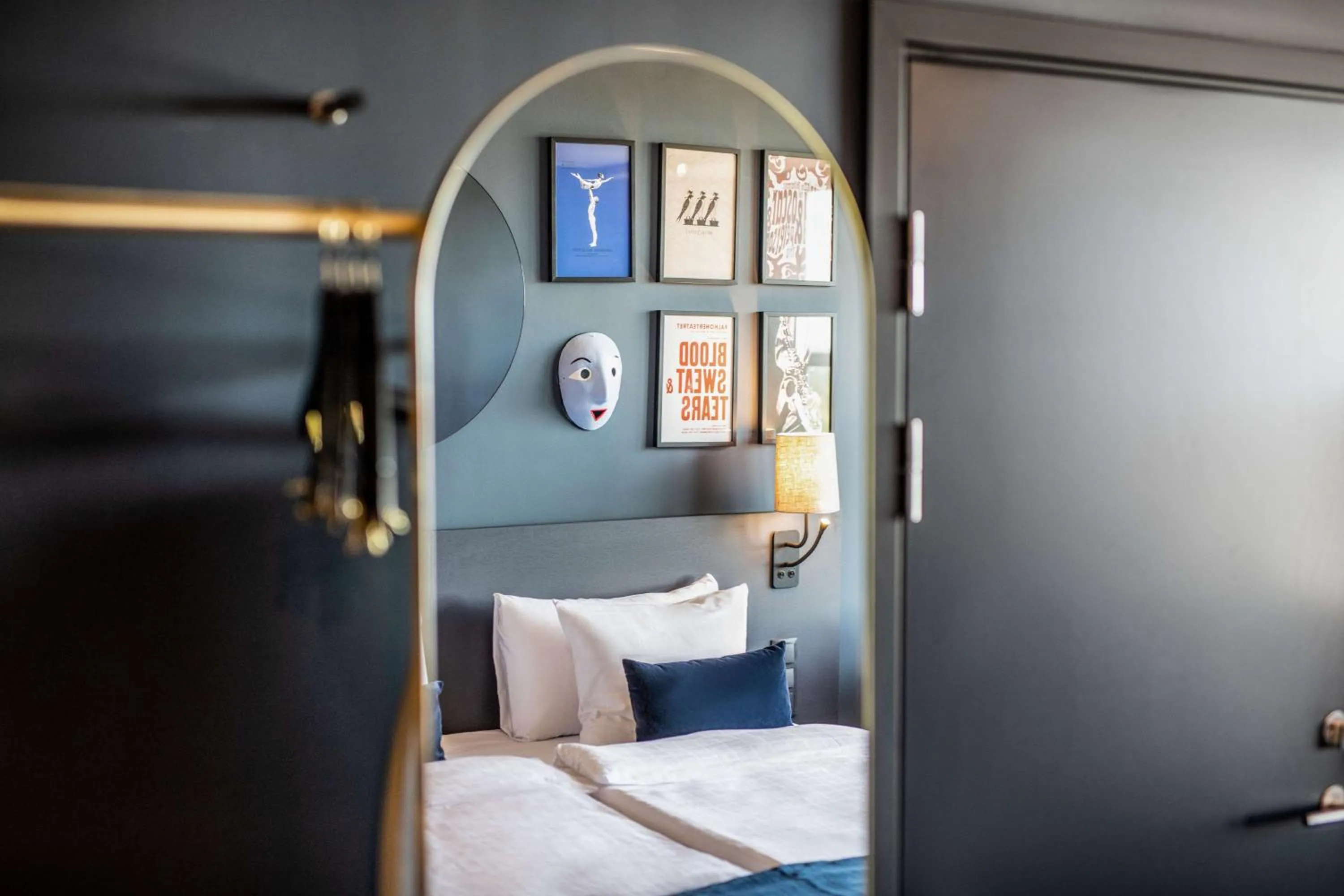 Bedroom, Bed in Scandic Falkoner