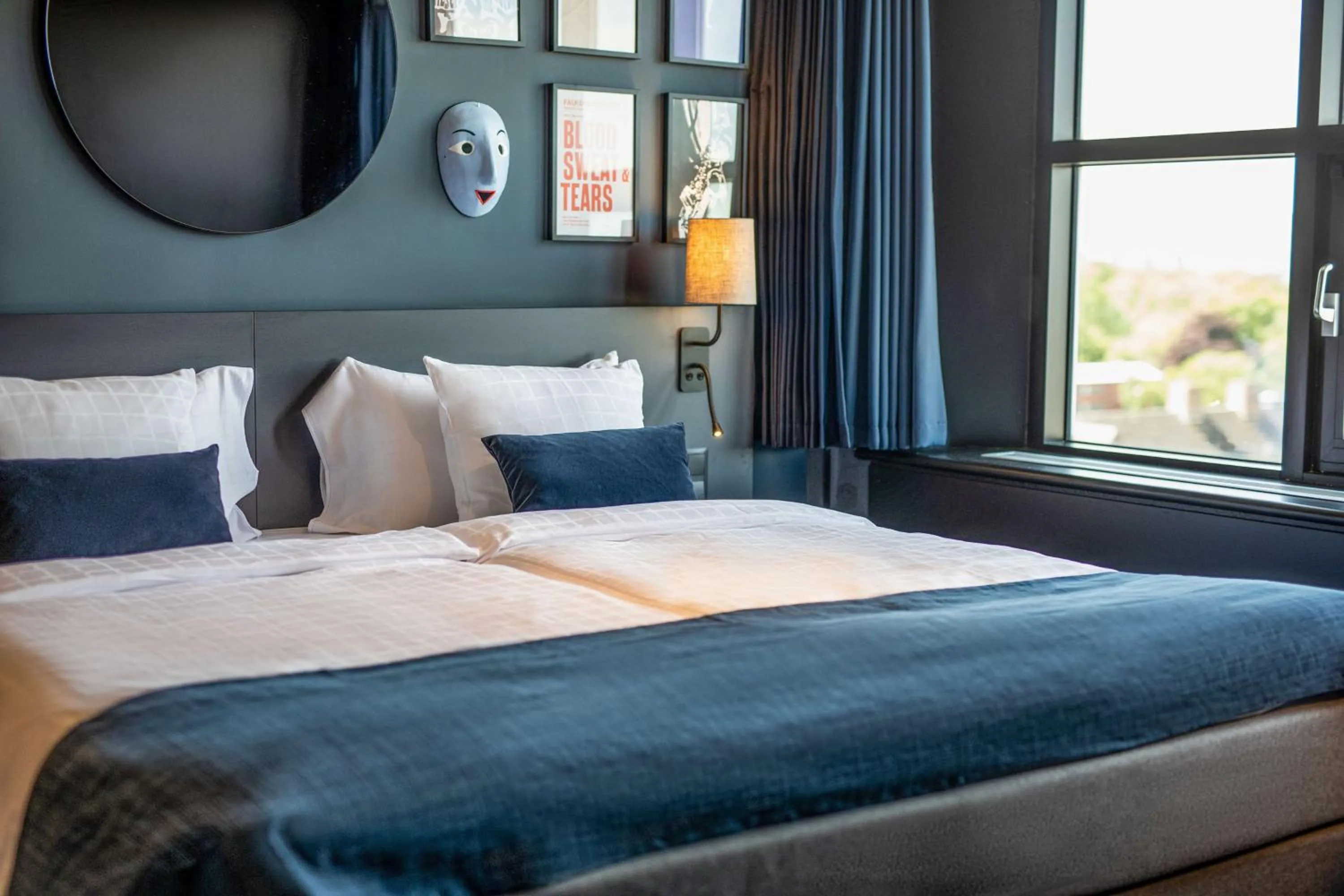 Bedroom, Bed in Scandic Falkoner