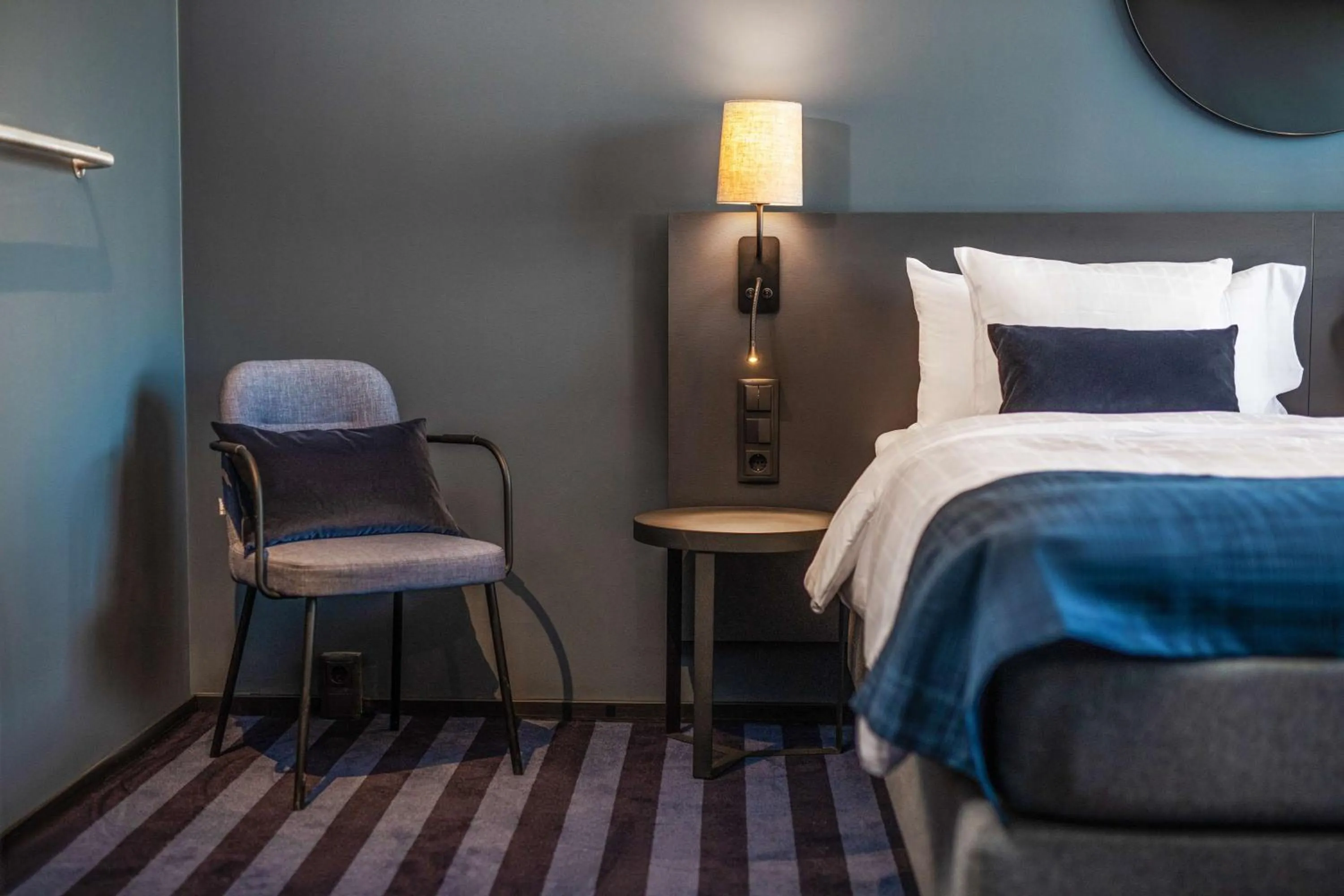 Bedroom, Bed in Scandic Falkoner