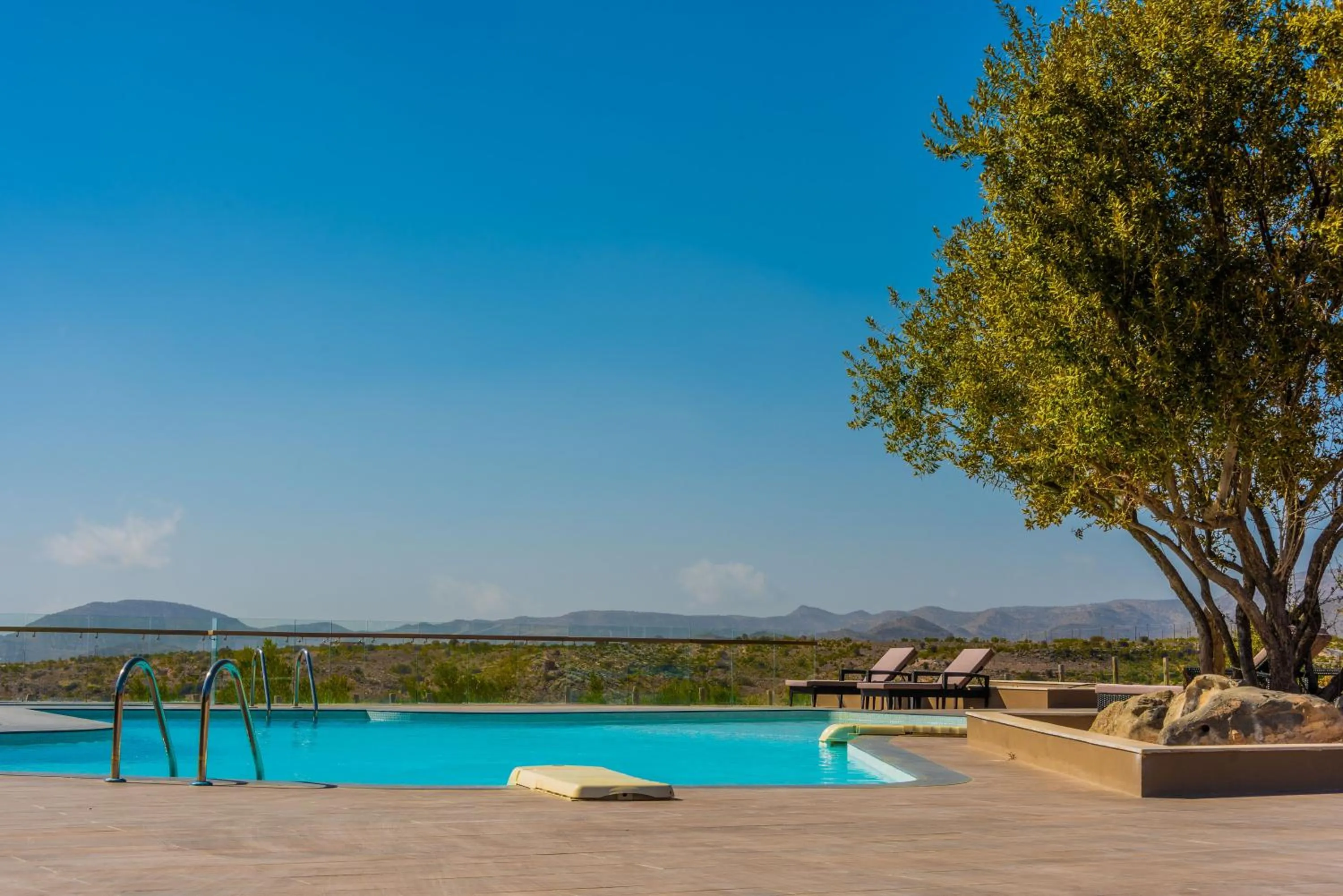 Pool view in Sahab Resort and Spa, Jabal Al Akhdar