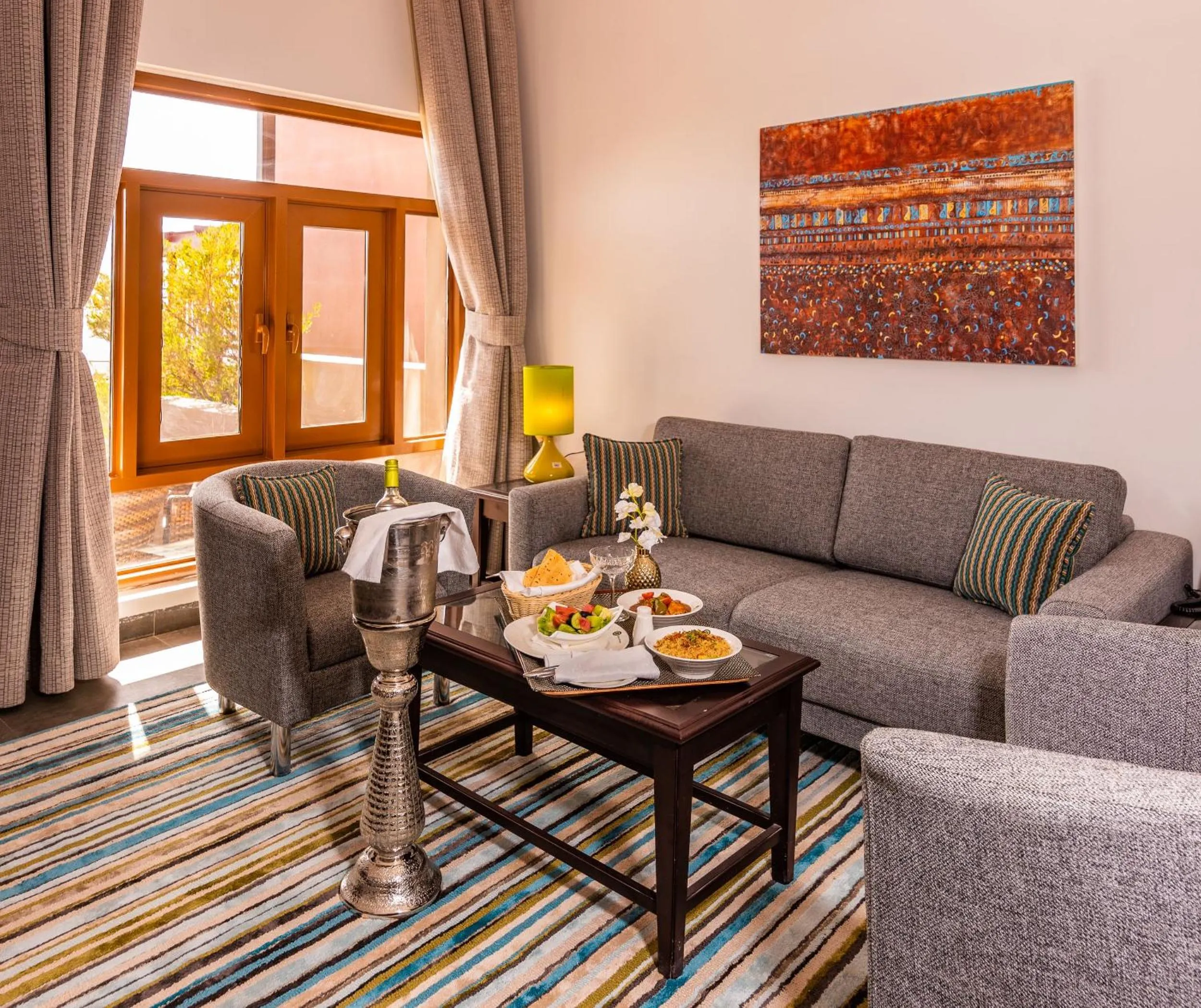 Living room in Sahab Resort and Spa, Jabal Al Akhdar