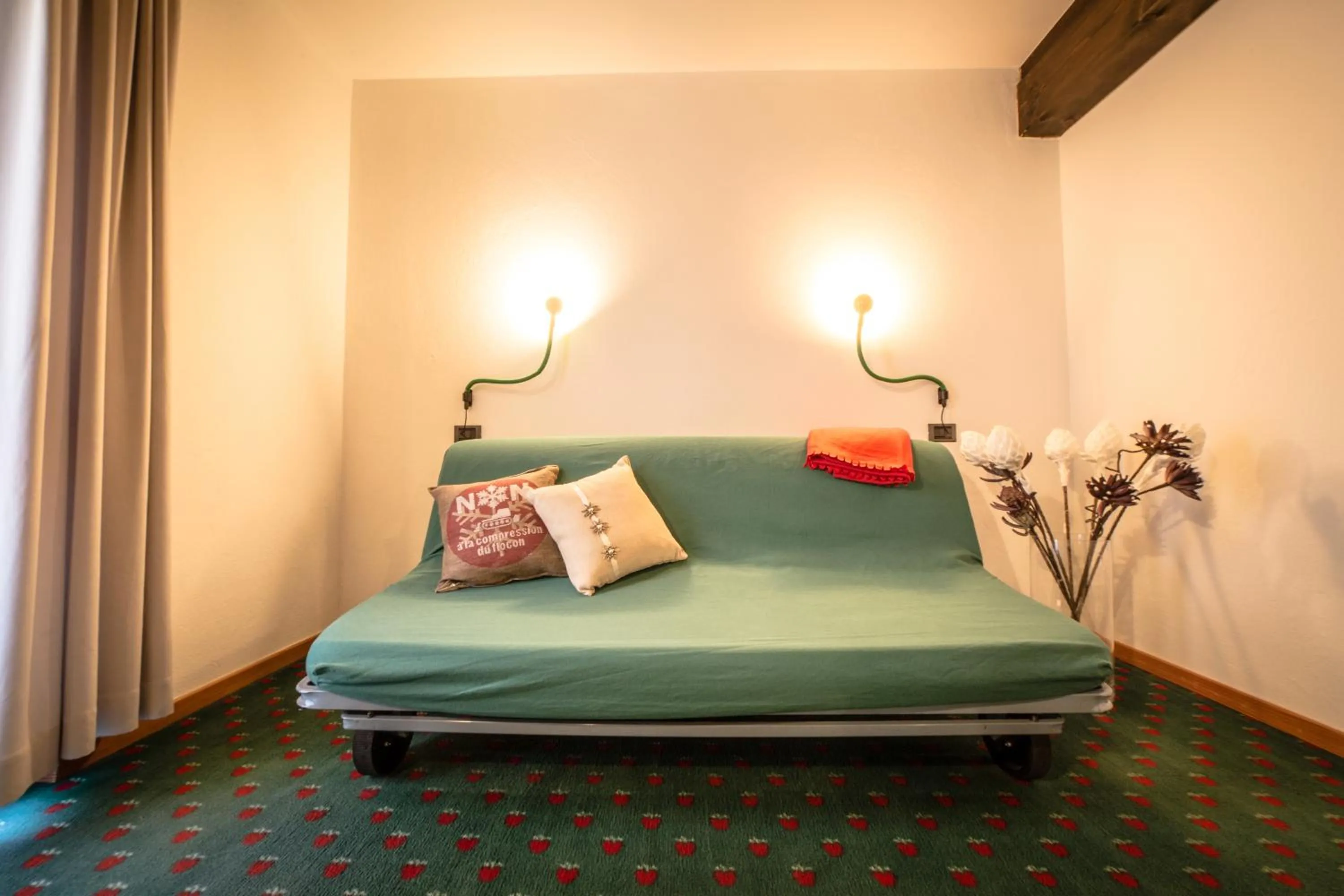 Living room, Bed in Residence Apfel