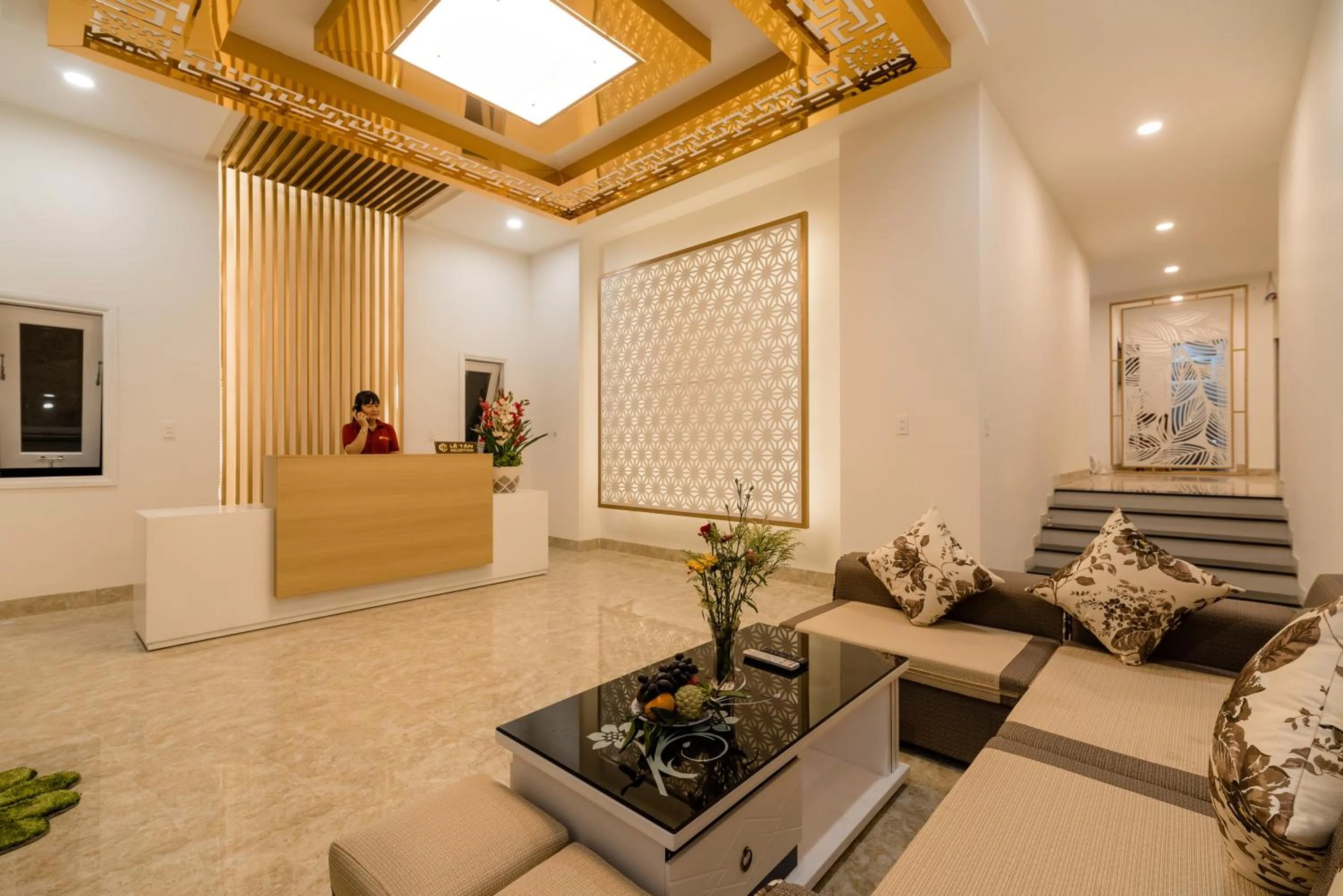 Living room in Chi Thanh Villa