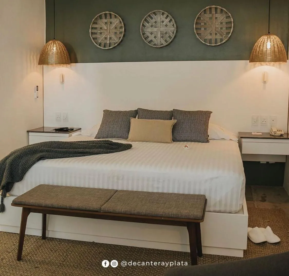 Bed in Hotel Boutique de Cantera Y Plata