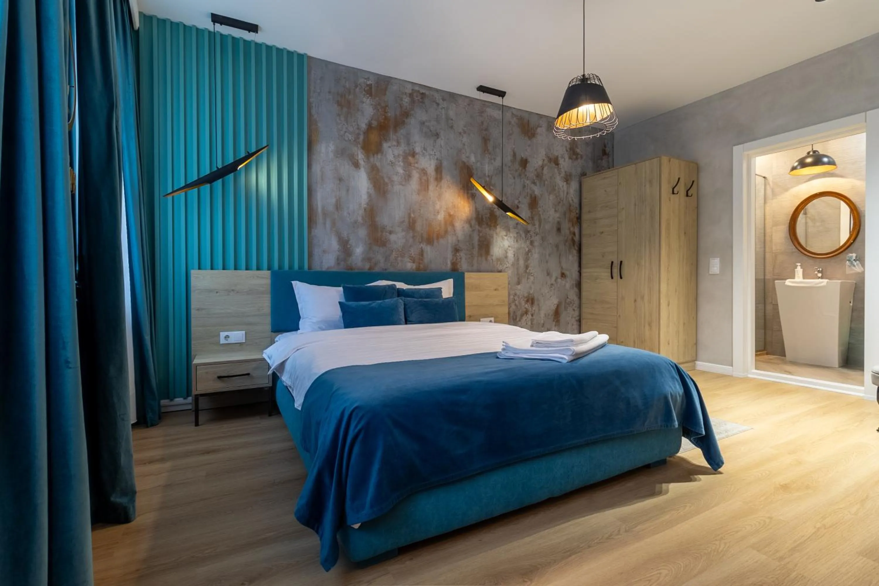 Bed in Lumiere House Sibiu